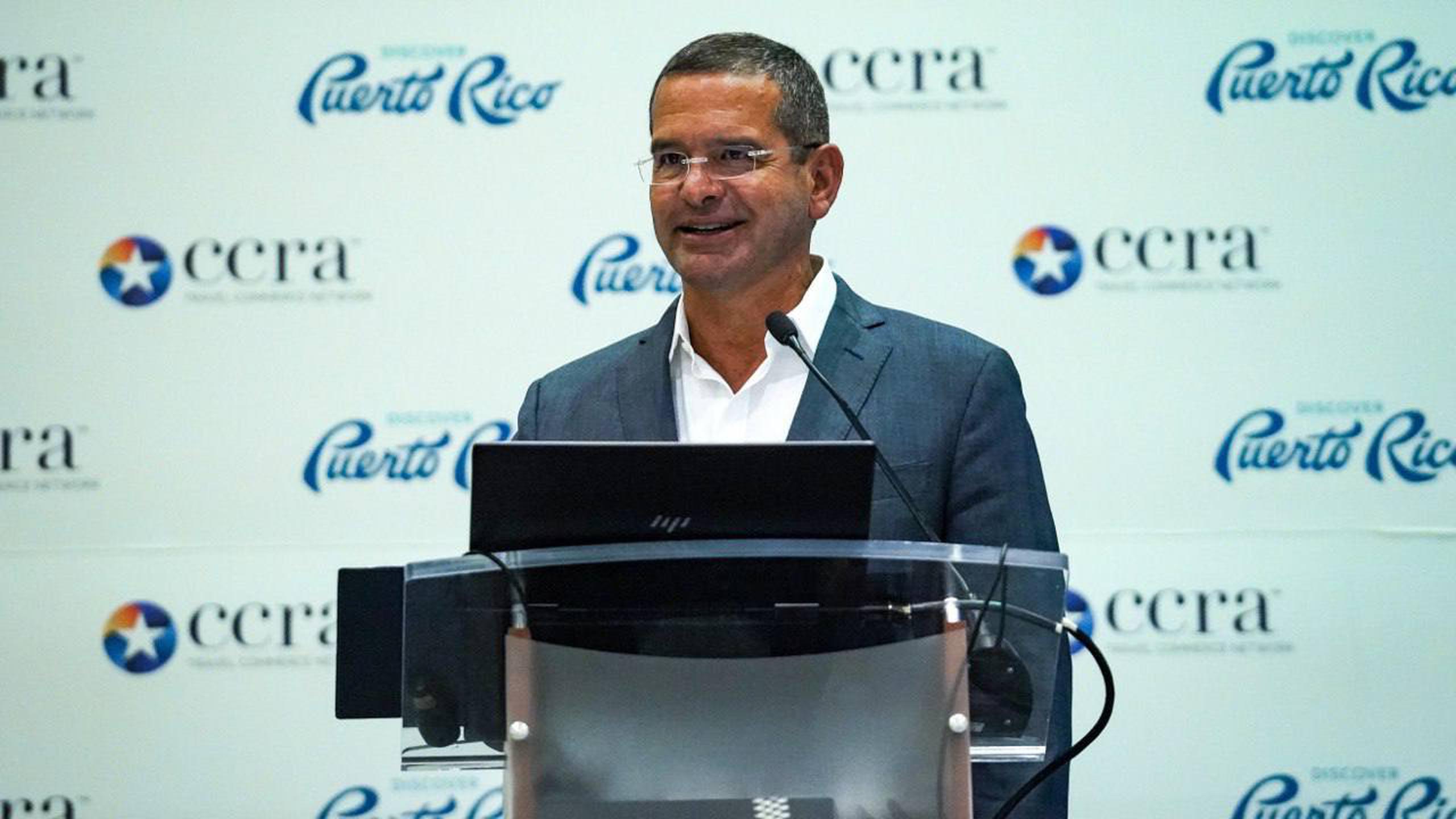 El gobernador Pedro Pierluisi presenta récords turísticos en evento internacional de agencias de viajes. (Foto: la Fortaleza)
