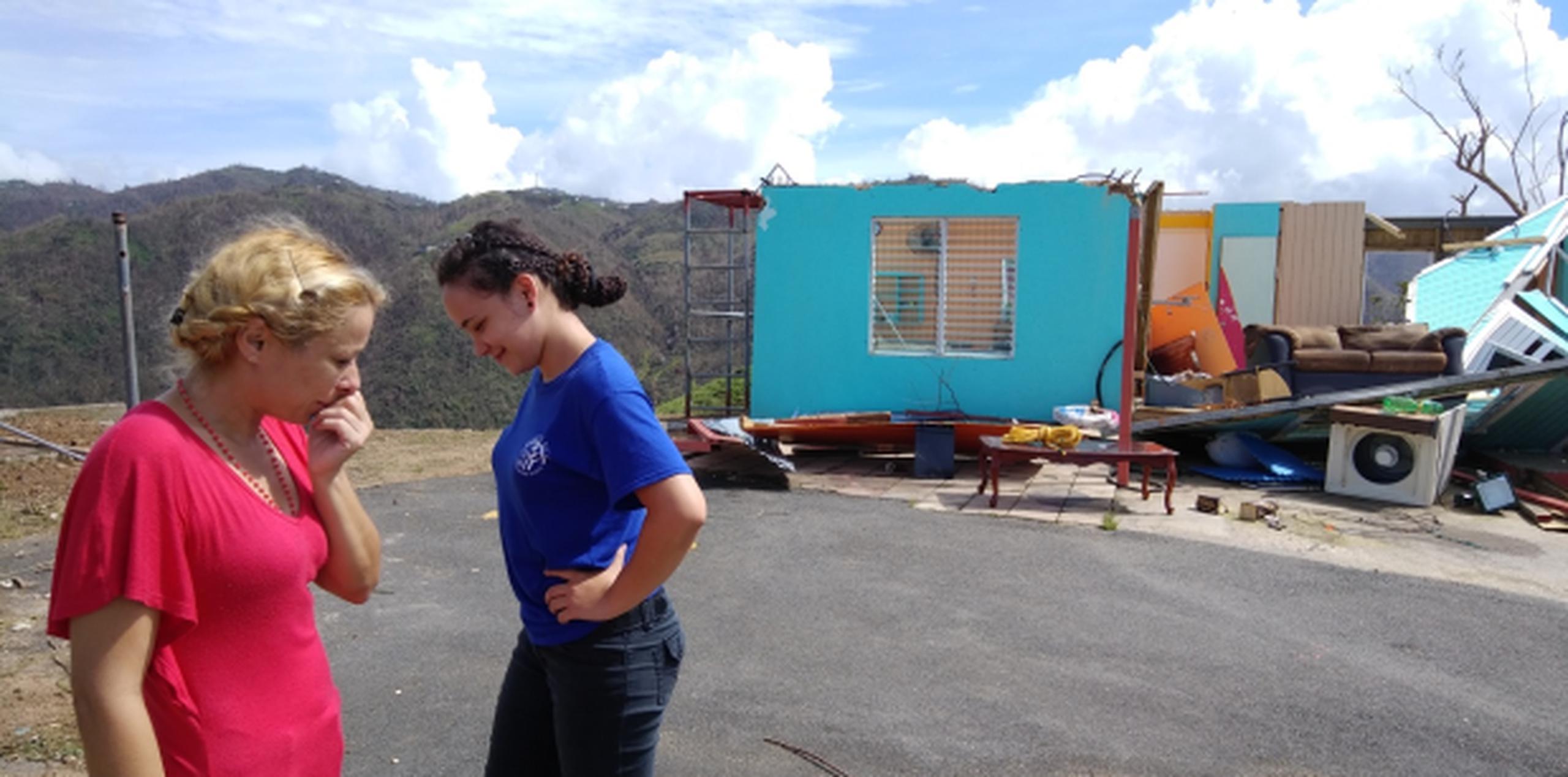 La casa de Nelly Rivera no resistió el embate de los vientos del huracán María. (melisa.ortega@gfrmedia.com)