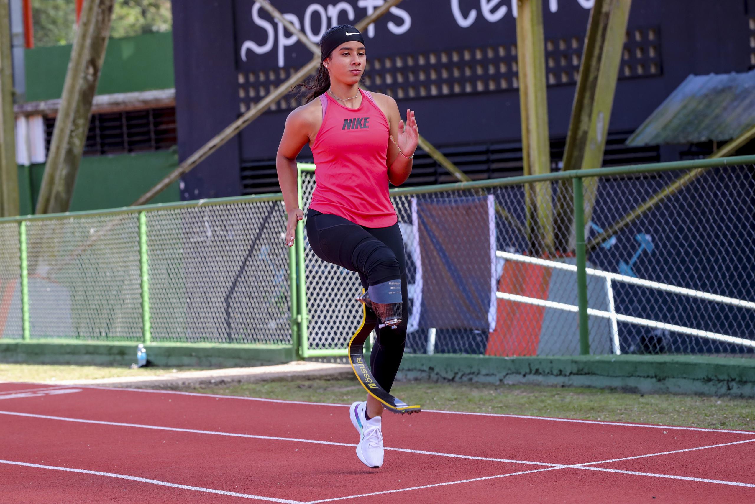 Yaimillie Díaz Colón aspira a clasificar a los Paralímpicos en varios eventos del atletismo. 