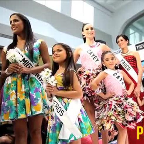 Candidatas de Miss Universe desfilan con sus "Mini-Me"