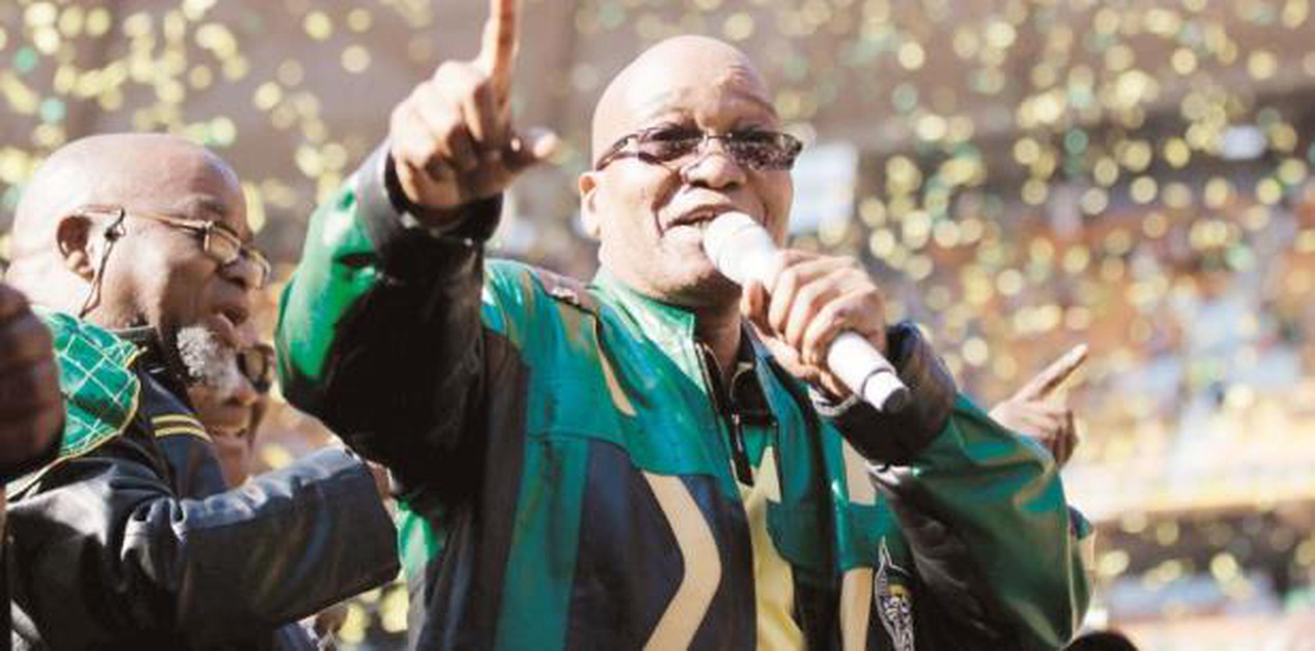 Zuma fungió como presidente de Sudáfrica de 2009 a 2018. (Archivo)