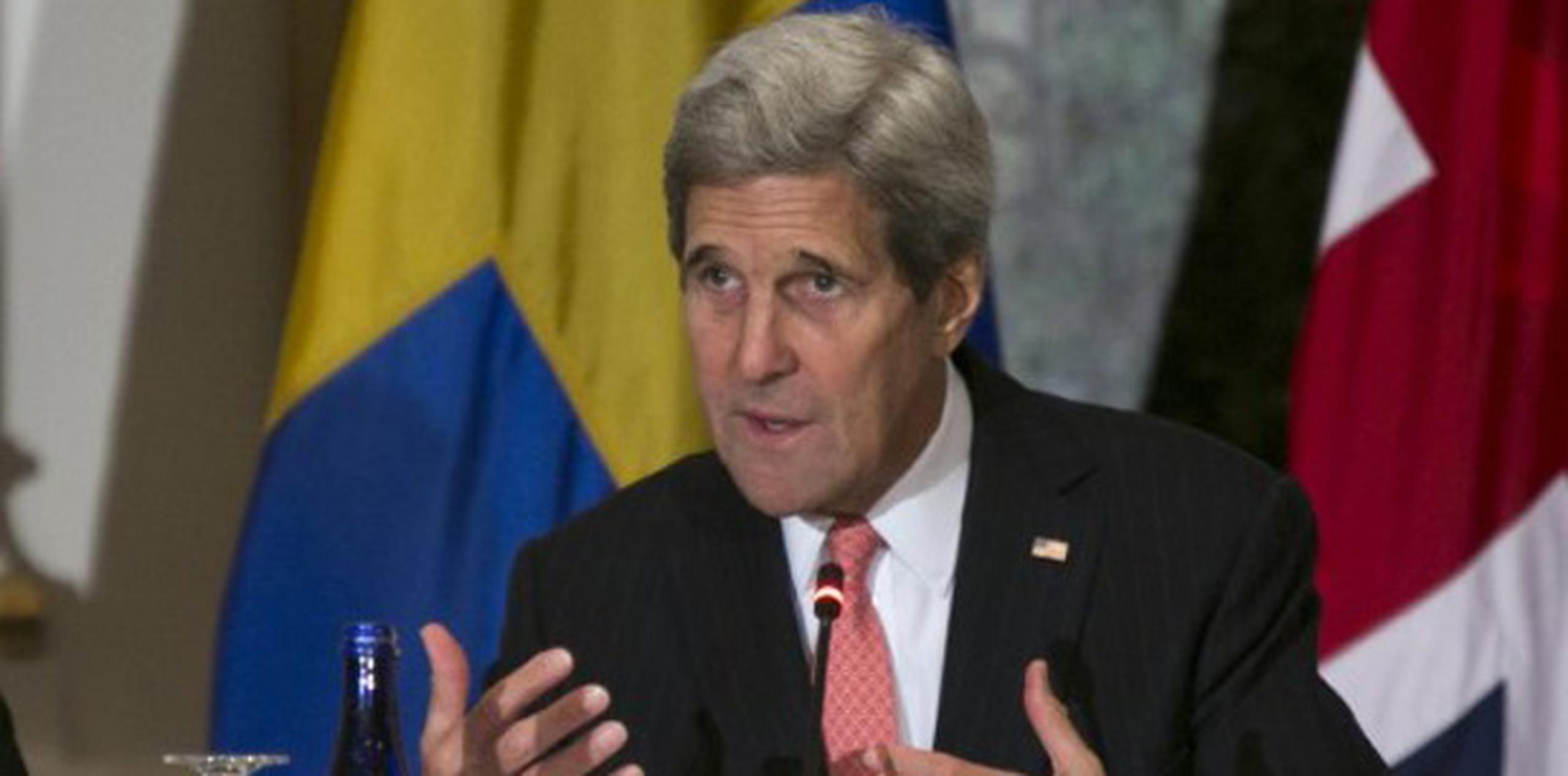 Kerry sostuvo que la normalización total de las relaciones entre EE.UU. y Cuba dependerá en gran medida de las determinaciones del Gobierno de Raúl Castro y de la decisión del Congreso estadounidense. (AFP)