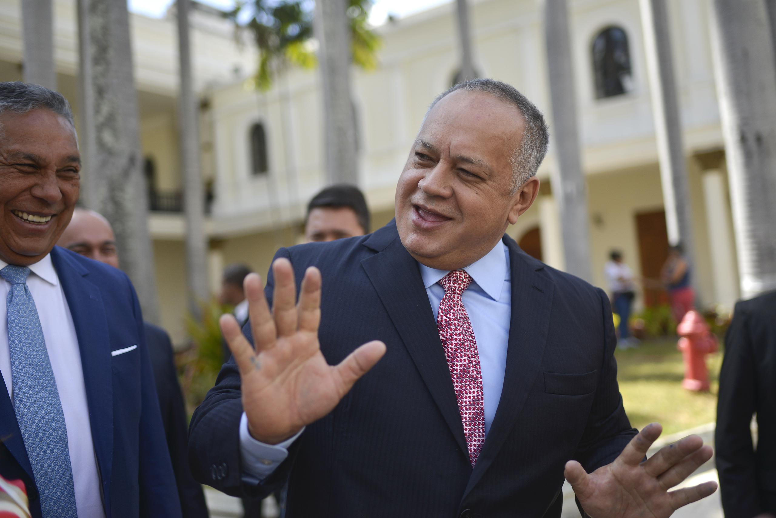 Diosdado Cabello, jefe de la oficialista Asamblea Constituyente