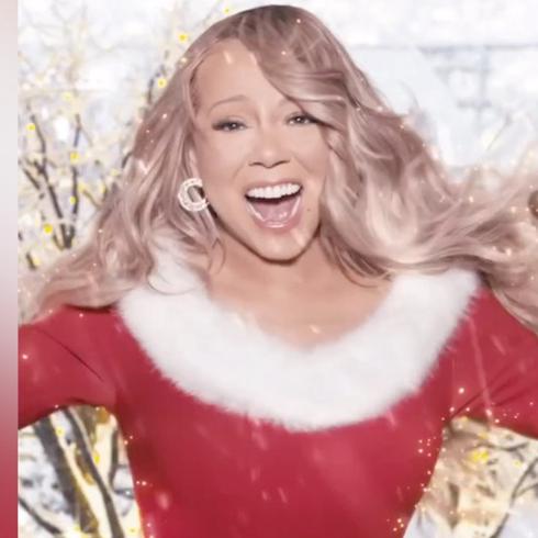 Mariah Carey "rompe" el internet con icónico video de Navidad