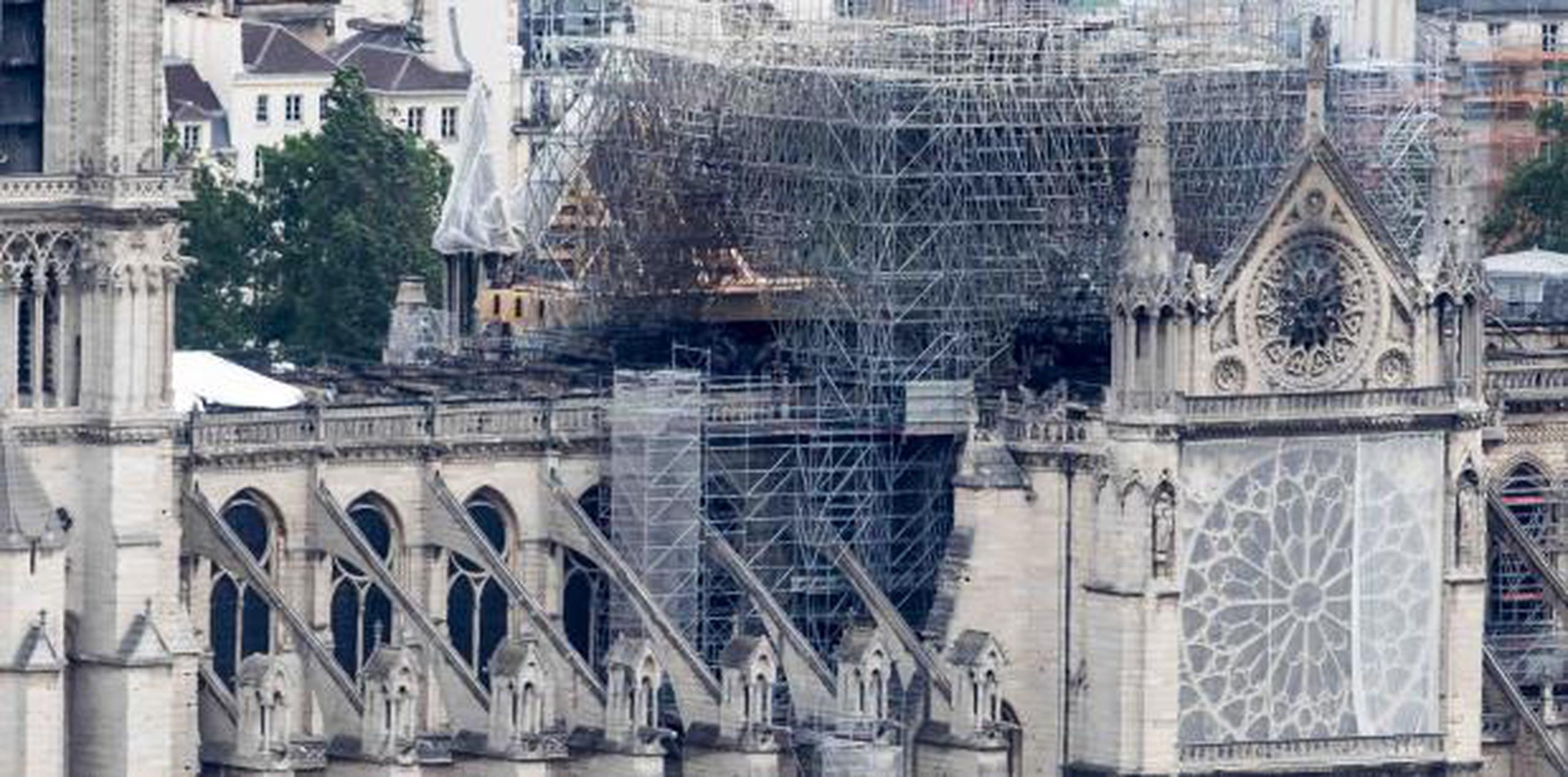 La asociación Amigos de Notre Dame de París calcula que el 90% de las donaciones recibidas provinieron de donantes estadounidenses. (EFE / Christophe Petit Tesson)