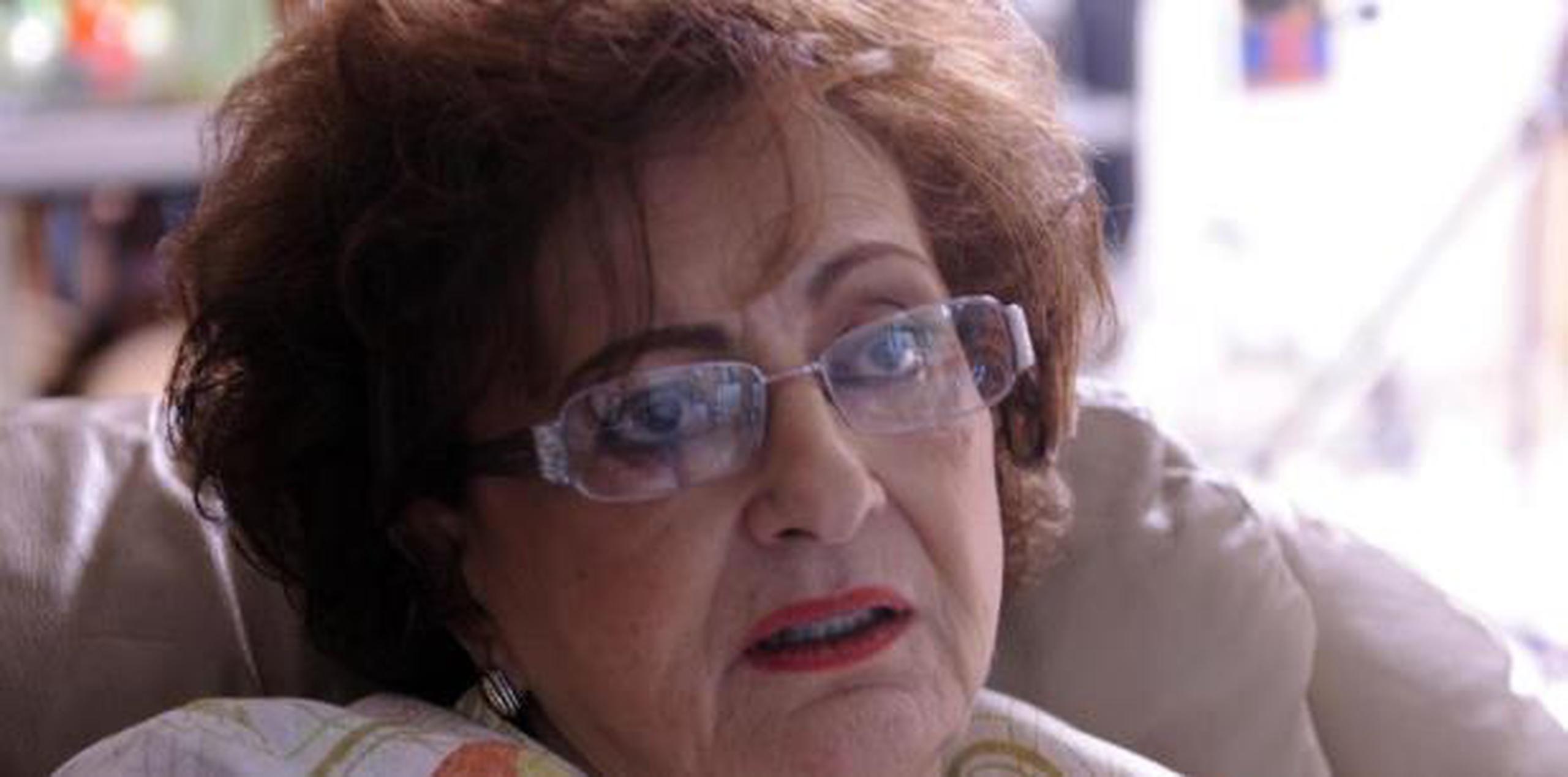 Yolanda Agrelot falleció el domingo por causas naturales a la edad de 90 años (archivo)