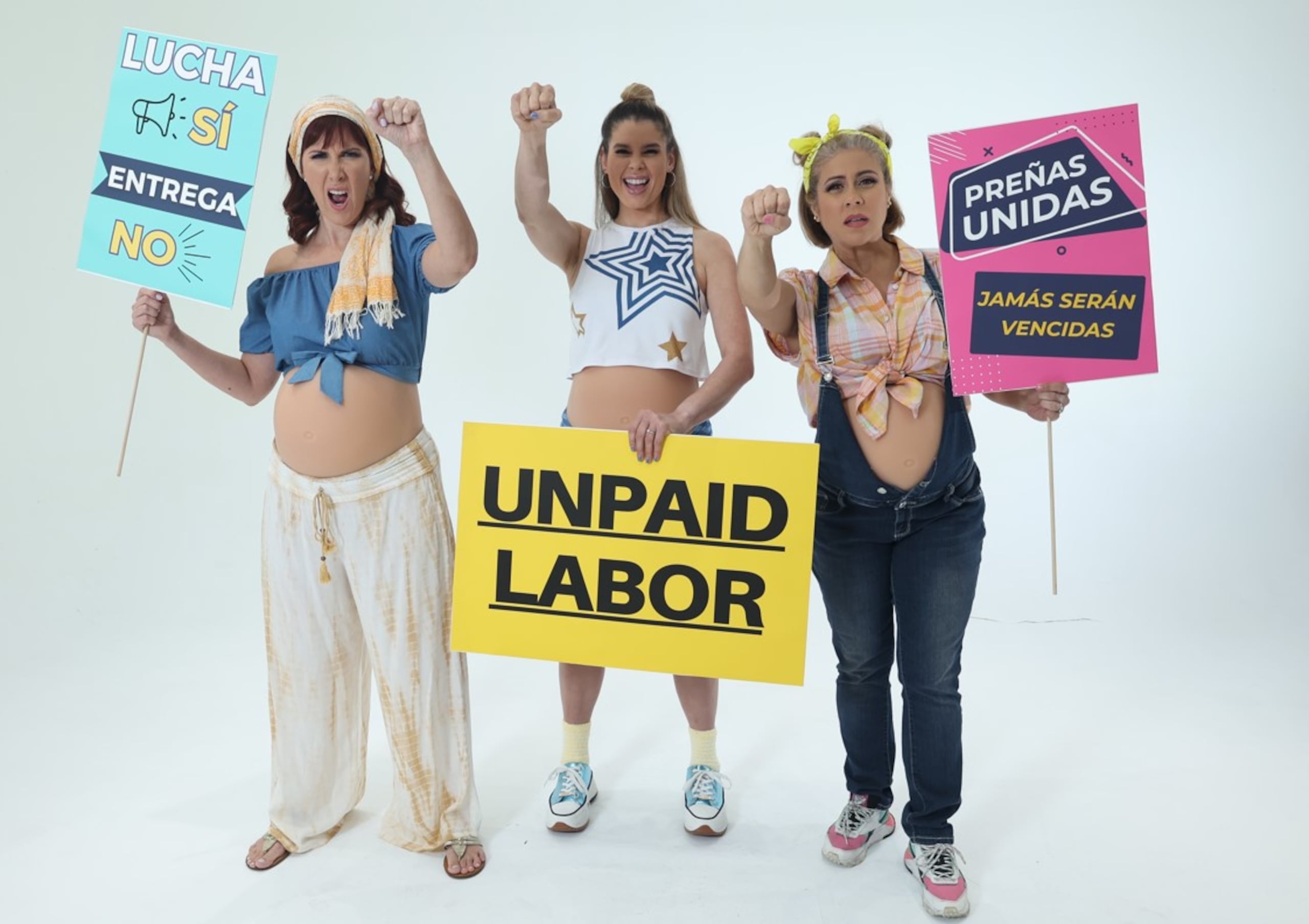 El elenco está compuesto por Ivonne Orsini, Madelyn Ortíz y Naymed Calzada.