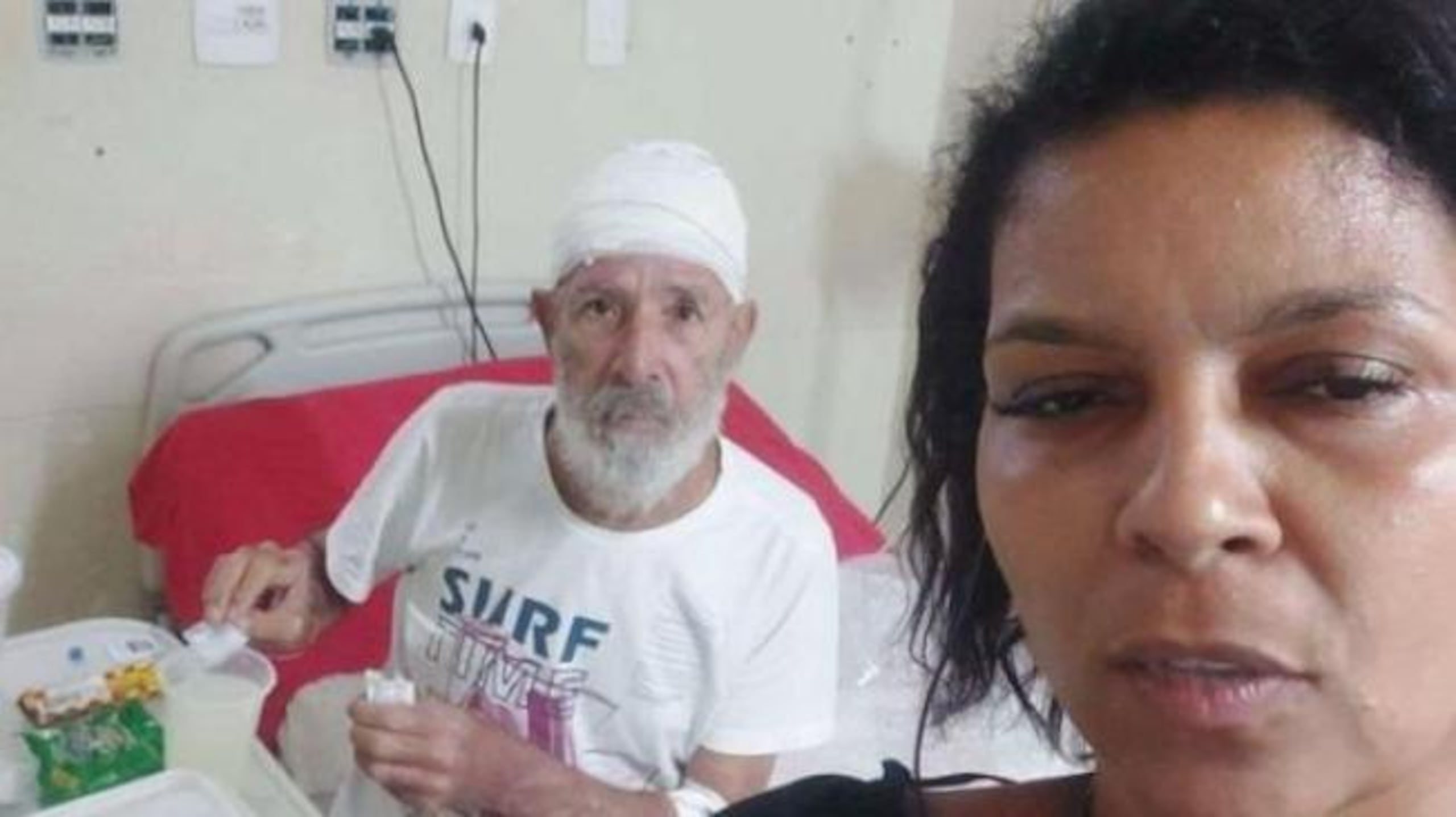 Vieira Nunes se tomó varias 'selfies' con su tío en un hospital de Brasil el 15 de abril, el día antes de su deceso.