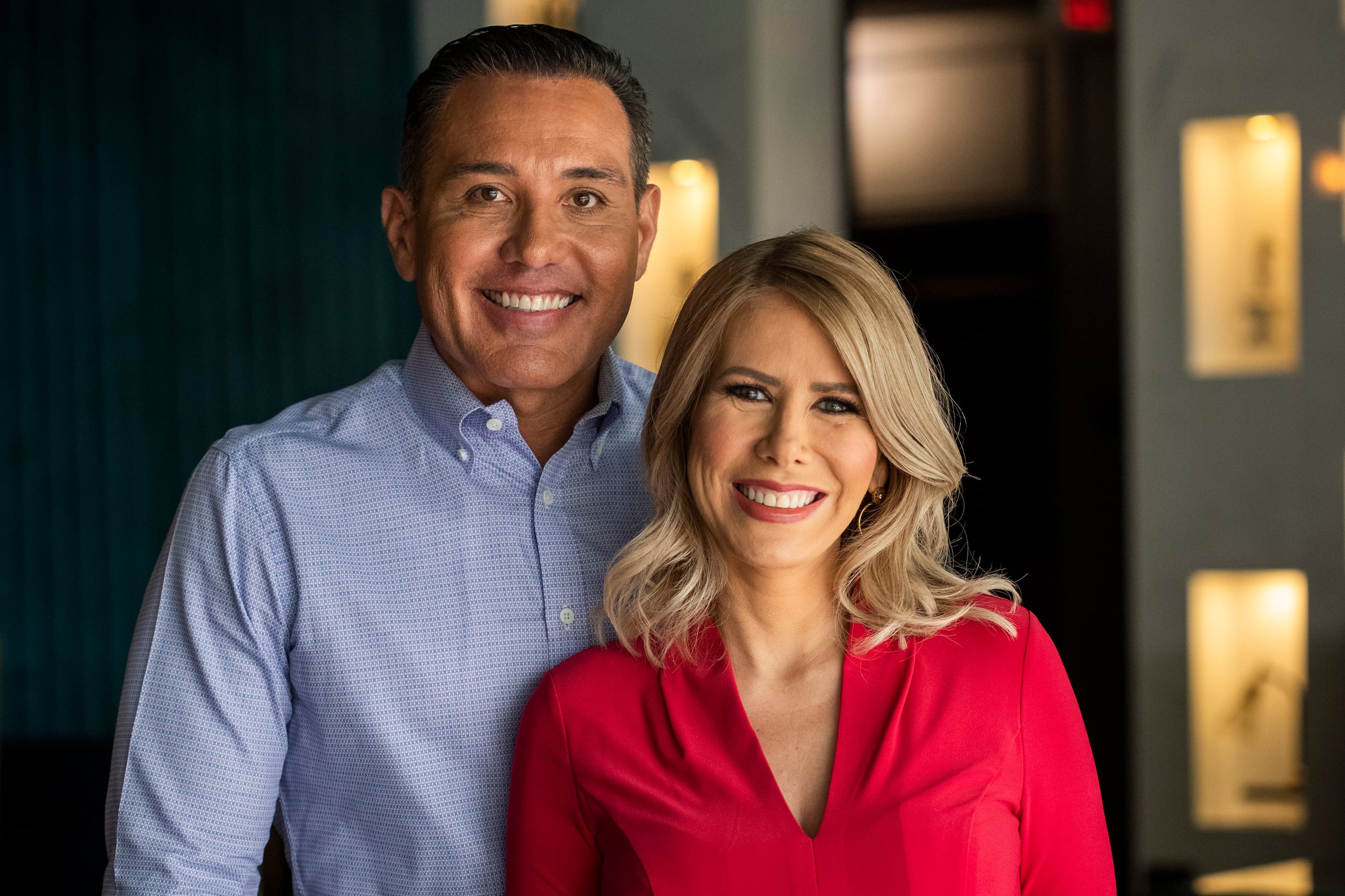 Zugey Lamela y Walter Soto León