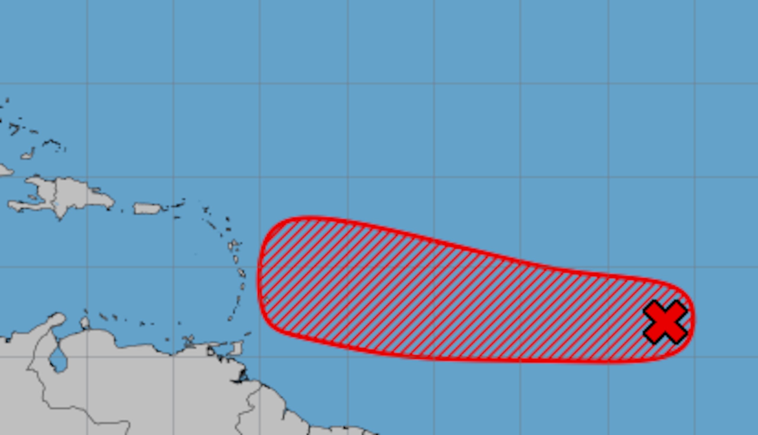 El Centro Nacional de Huracanes no descarta que la onda se convierta en una depresión tropical a principios de la próxima semana.