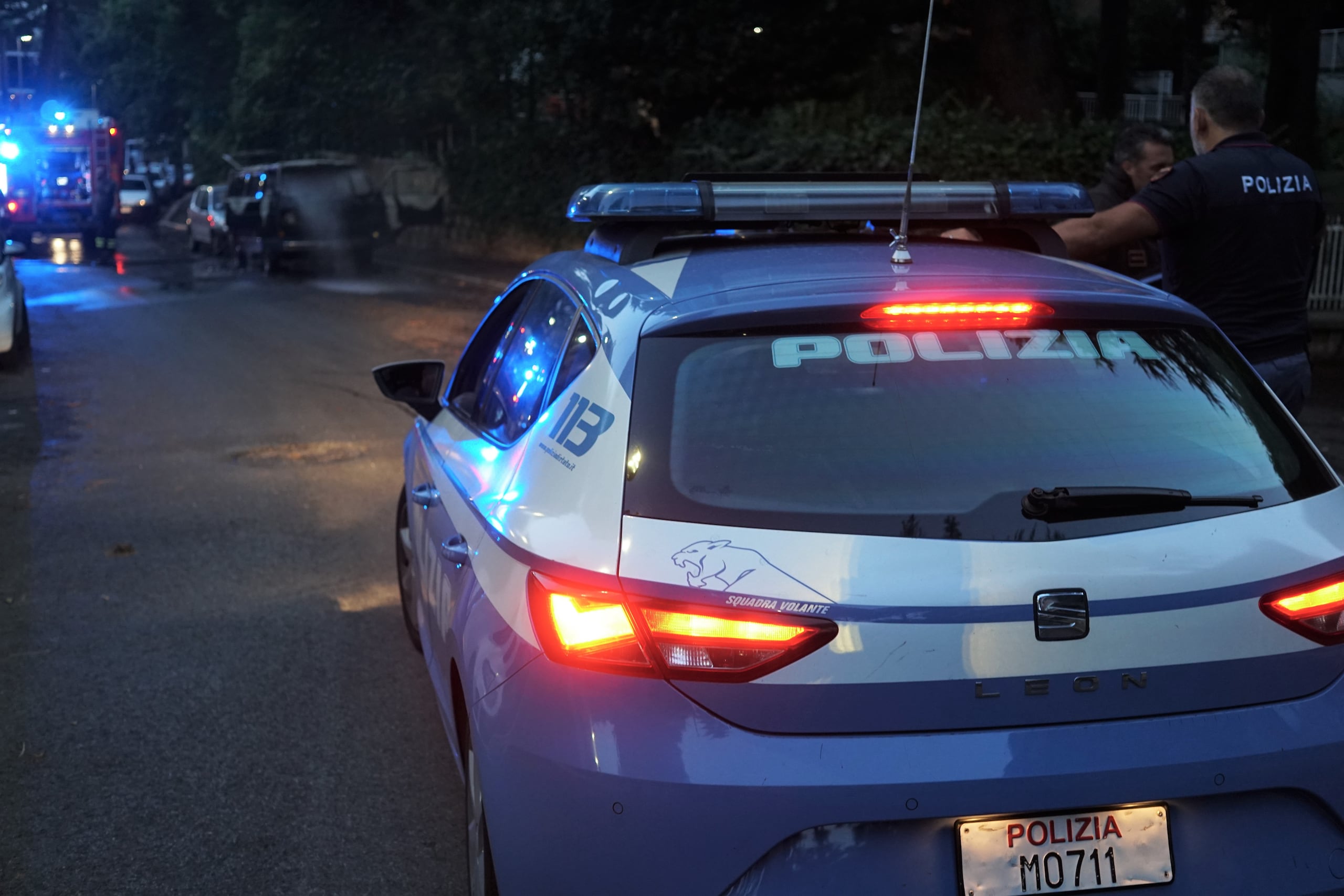 Una patrulla de la Policía italiana.