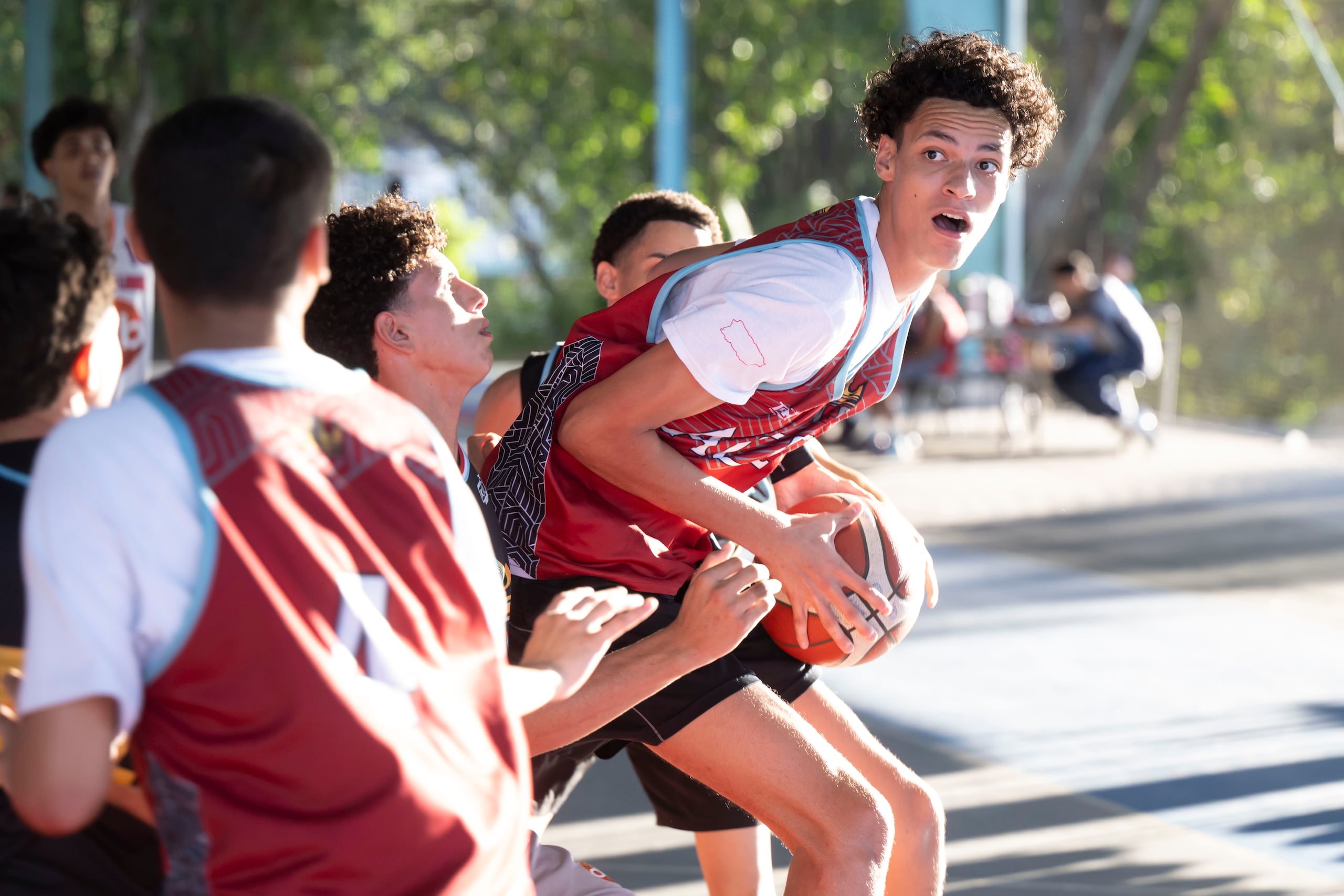Lenuel Narváez, de la Academia Cristiana de Candelaria de Toa Baja.