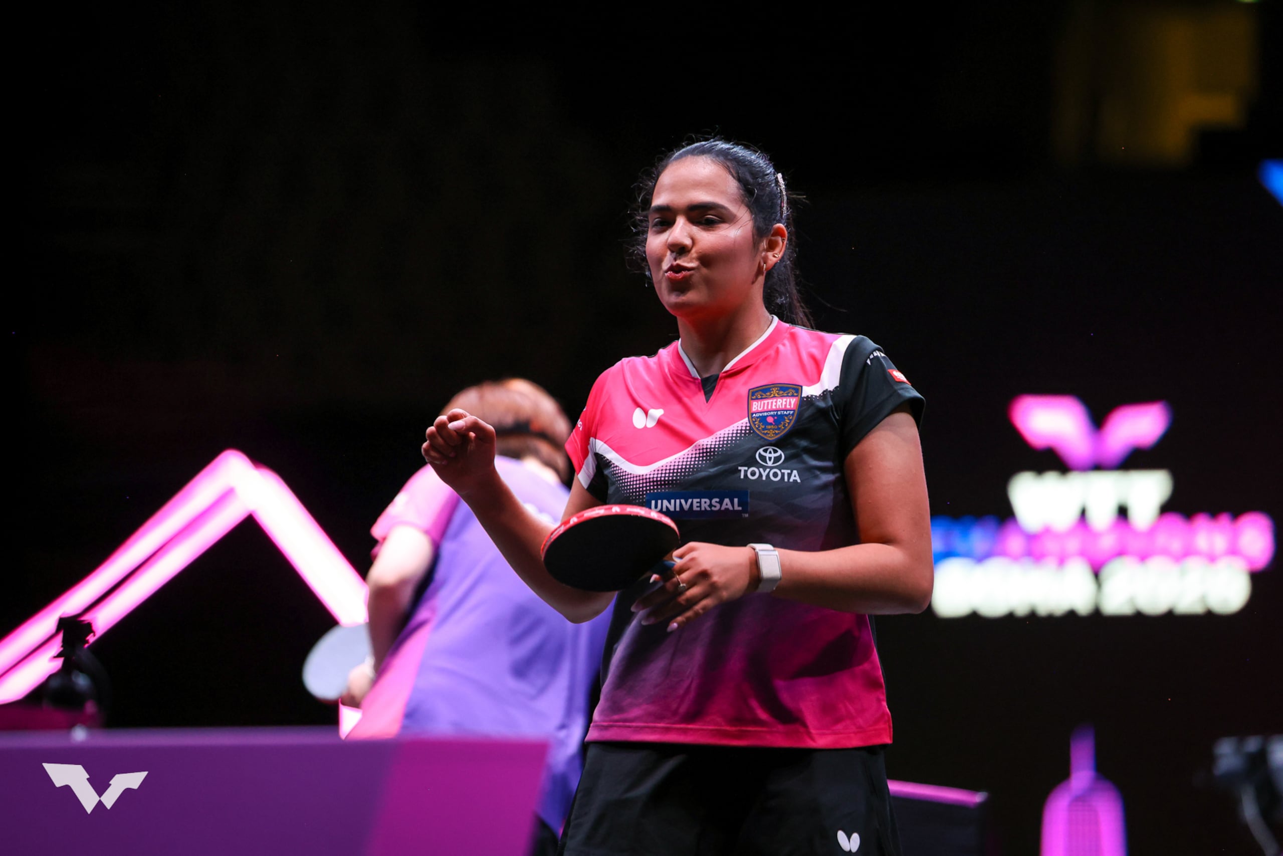 Adriana Díaz en Doha, Catar.