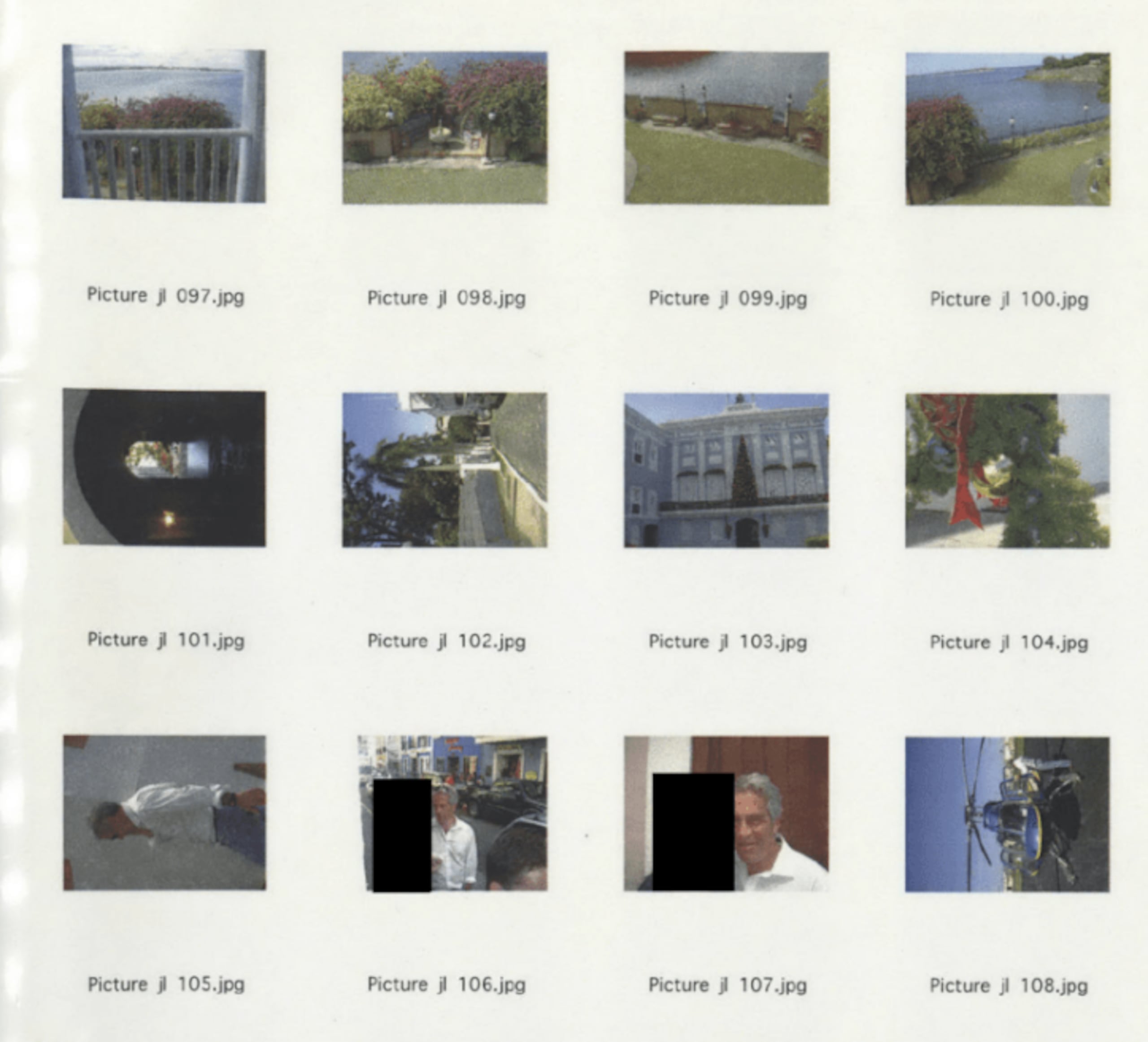 Algunas de las imágenes divulgadas por el Departamento de Justicia federal, que muestran al magnate en Puerto Rico.