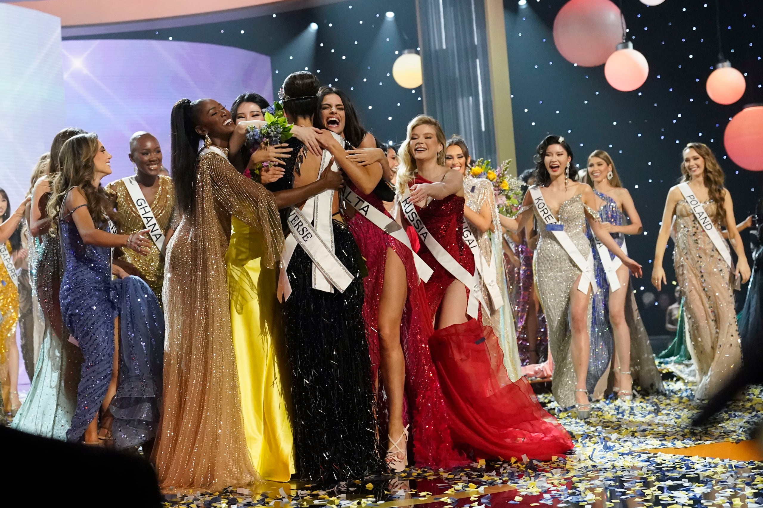 Imagen de la celebración de miss Universe 2022 en New Orleans.