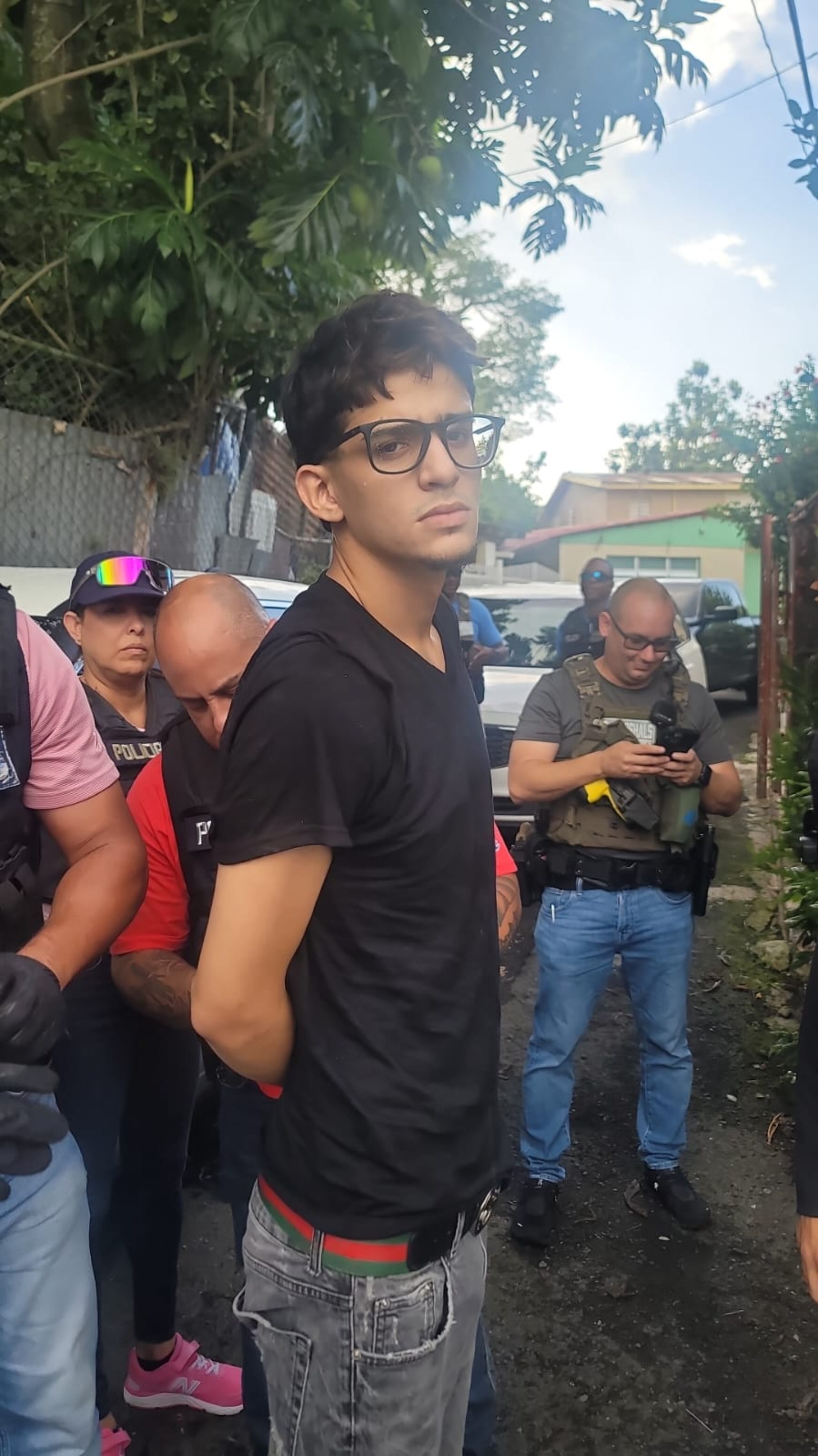 Foto suministrada del joven arrestado en Trujillo Alto, presuntamente vinculado con el crimen de un sargento municipal.