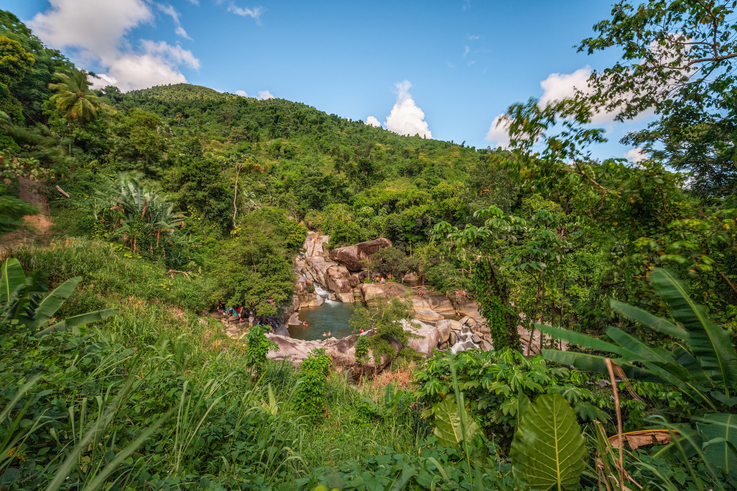 El charco El Hippie en las montañas de Naguabo.