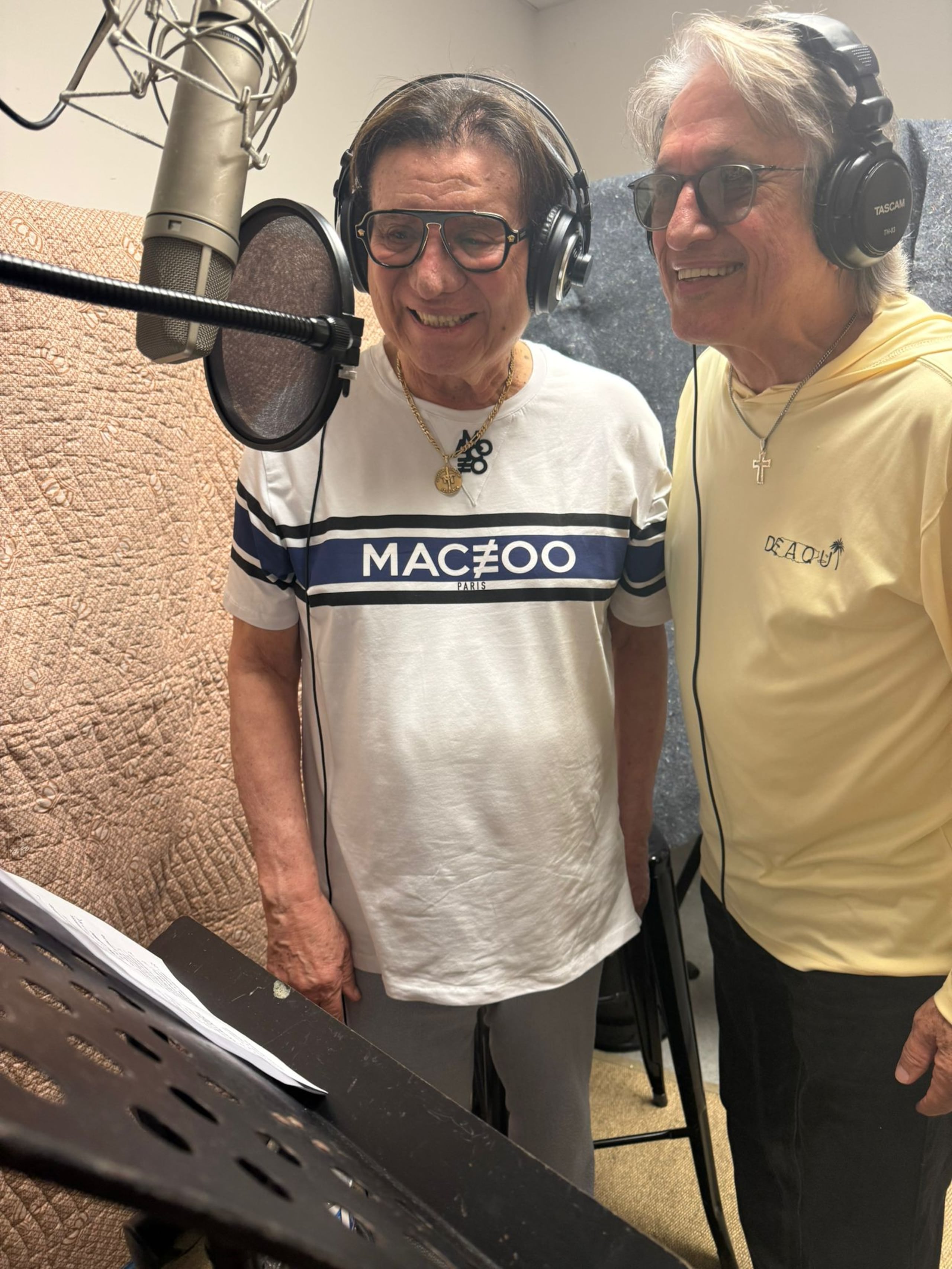 Ambos cantantes se encuentran en el estudio por primera vez tras 15 años de haberse conocido durante los Juegos Centroamericanos en Mayagüez.