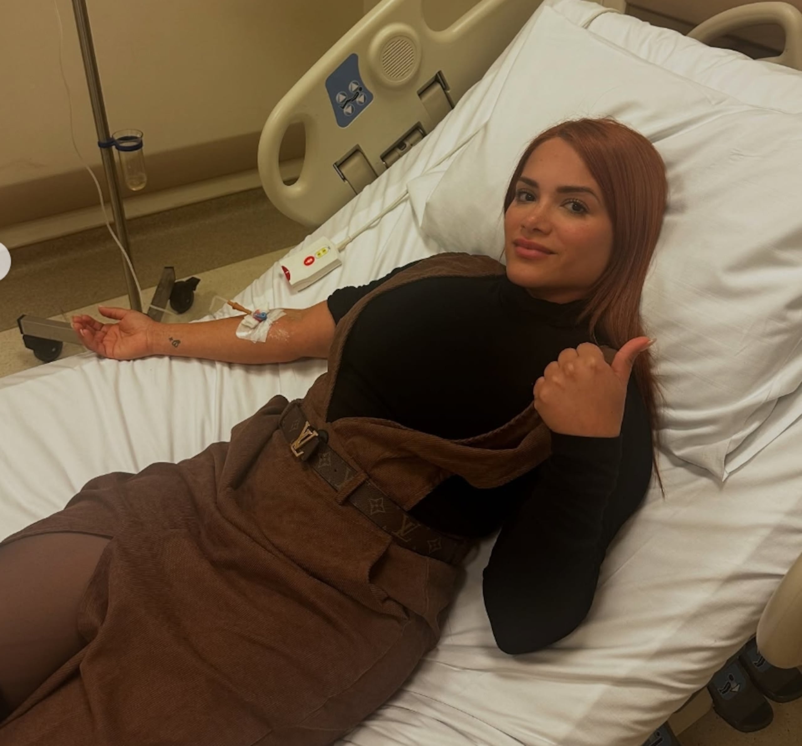 La presentadora boricua compartió una foto de su estadía en sala de emergencias en Turquía.
