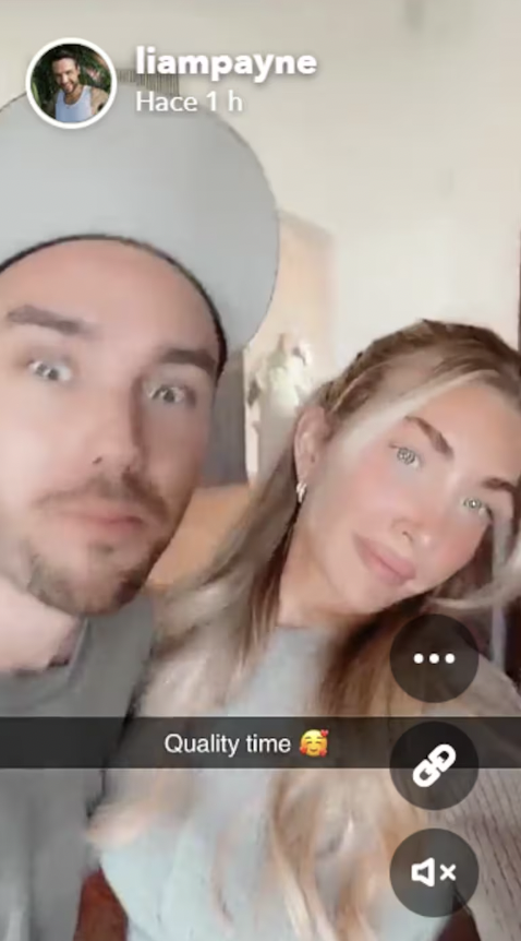 Imagen del vídeo que el cantante compartió en Snapchat.