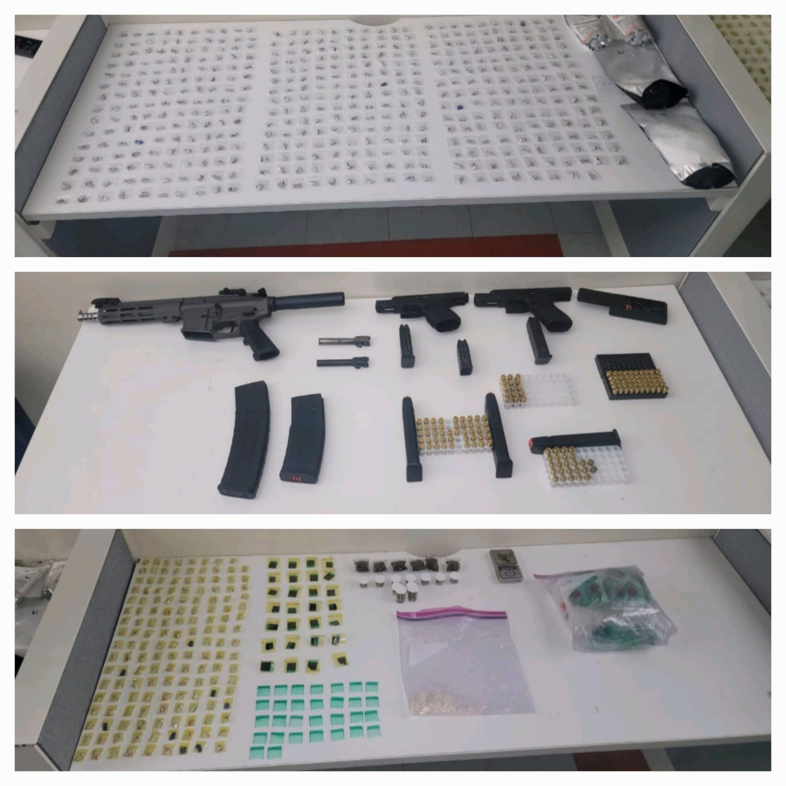 Ocupado durante el registro a un Mercedes Benz ocupado en un allanamiento en la calle Antigua Vía del sector Calambreña, en Santa Isabel.