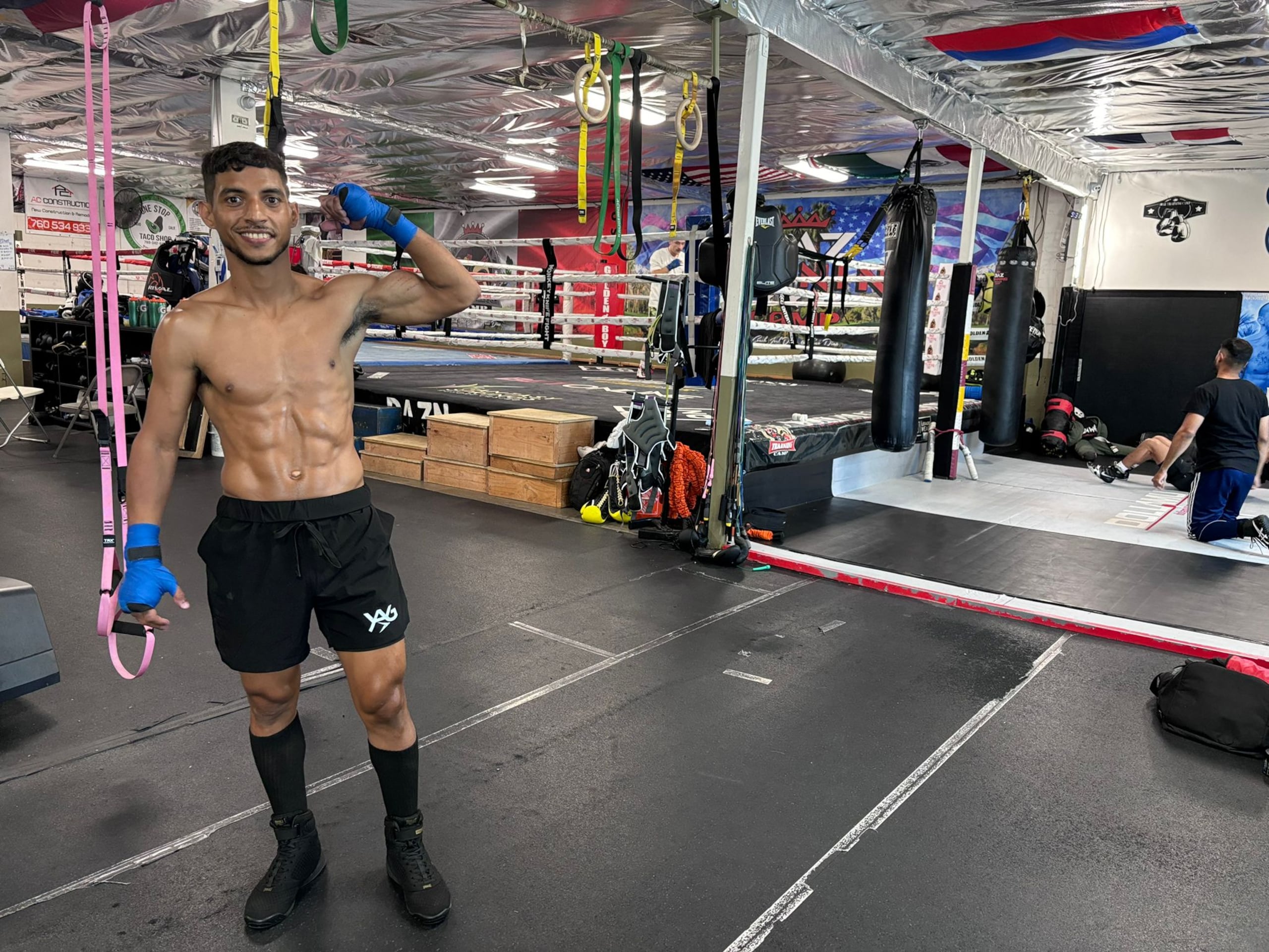 Ángel Acosta entrenó en California bajo la tutela de Joel Díaz.