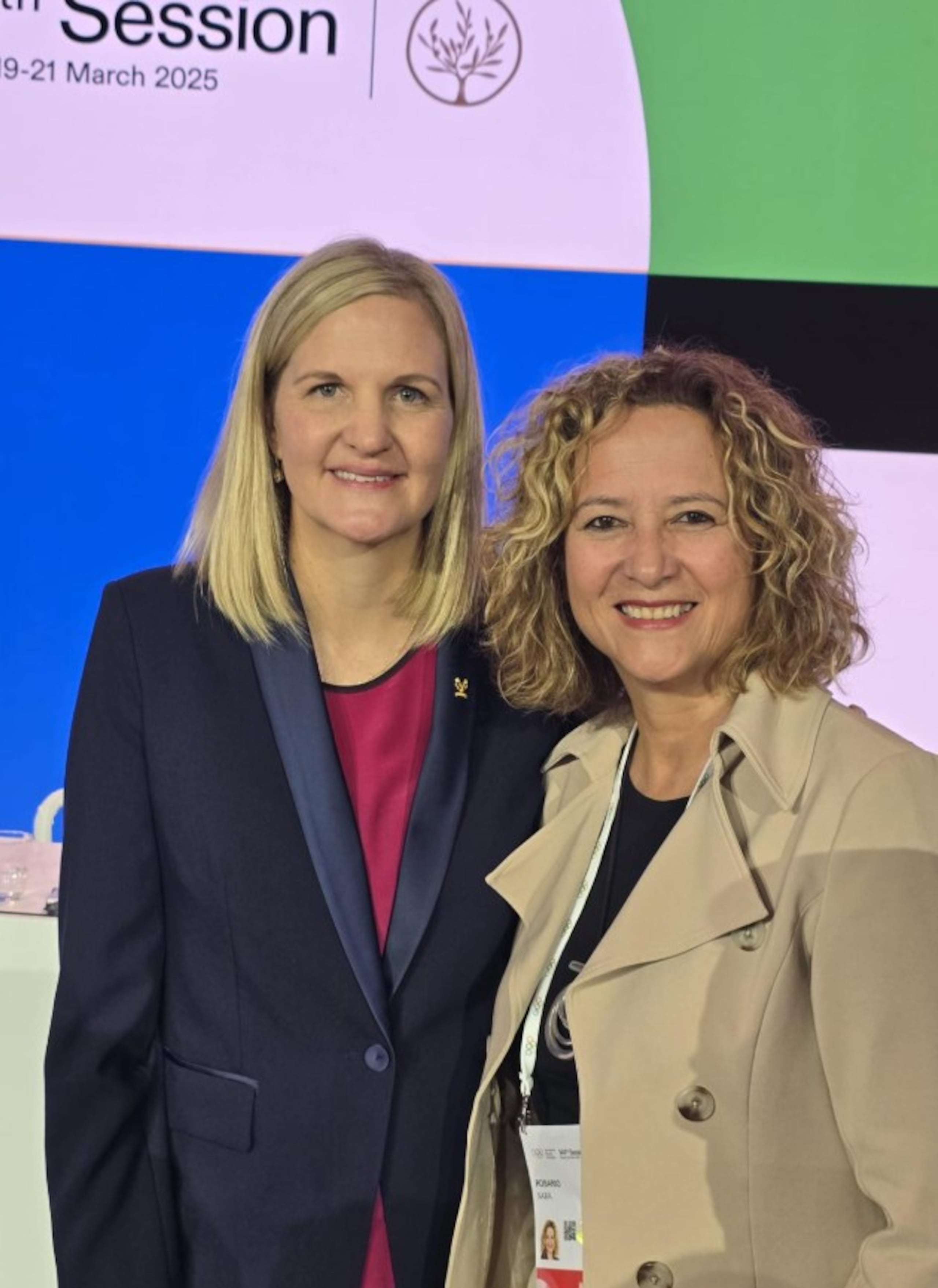 Kirsty Coventry y Sara Rosario