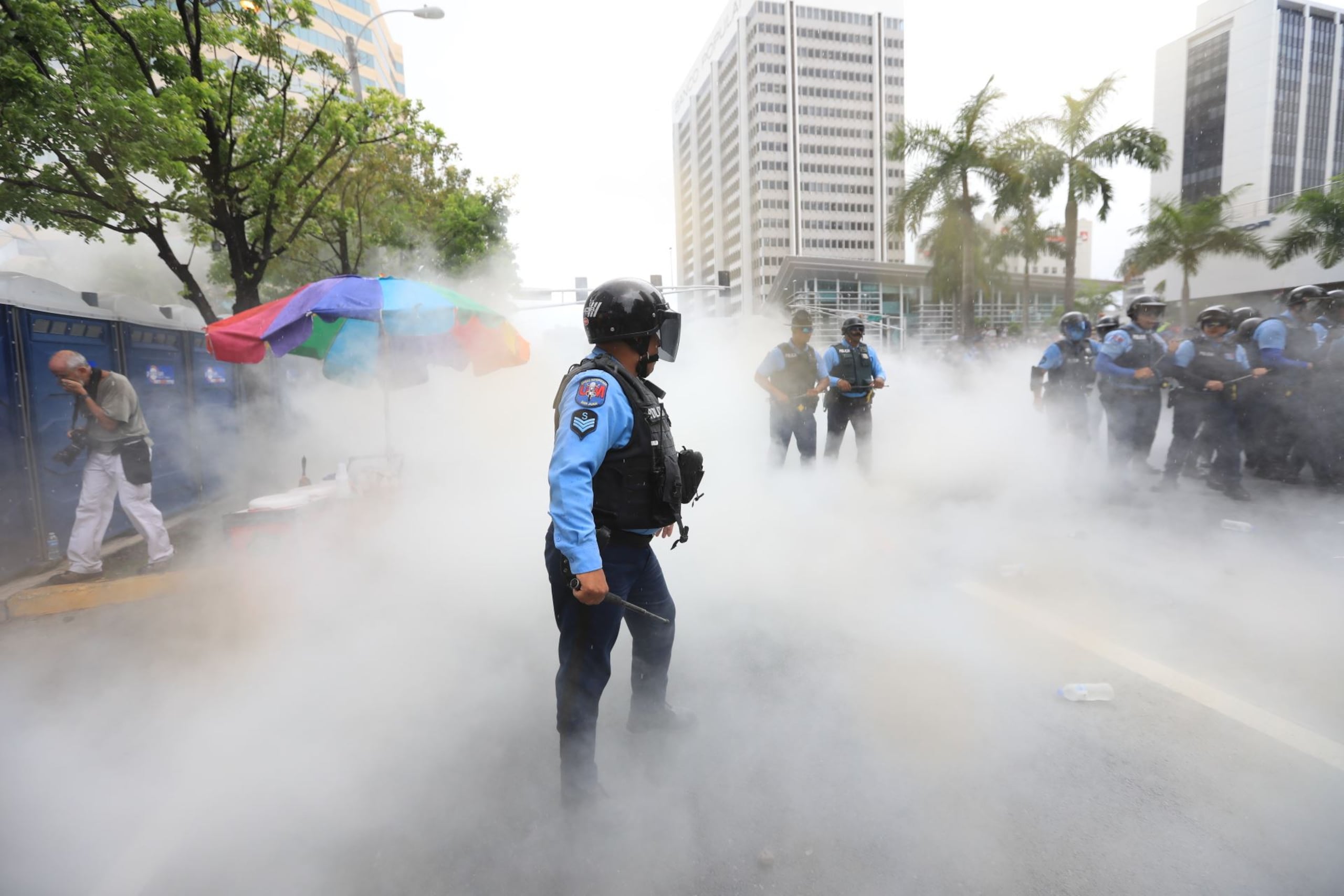 La Policía arrestó a un individuo por daños a la propiedad durante el paro nacional