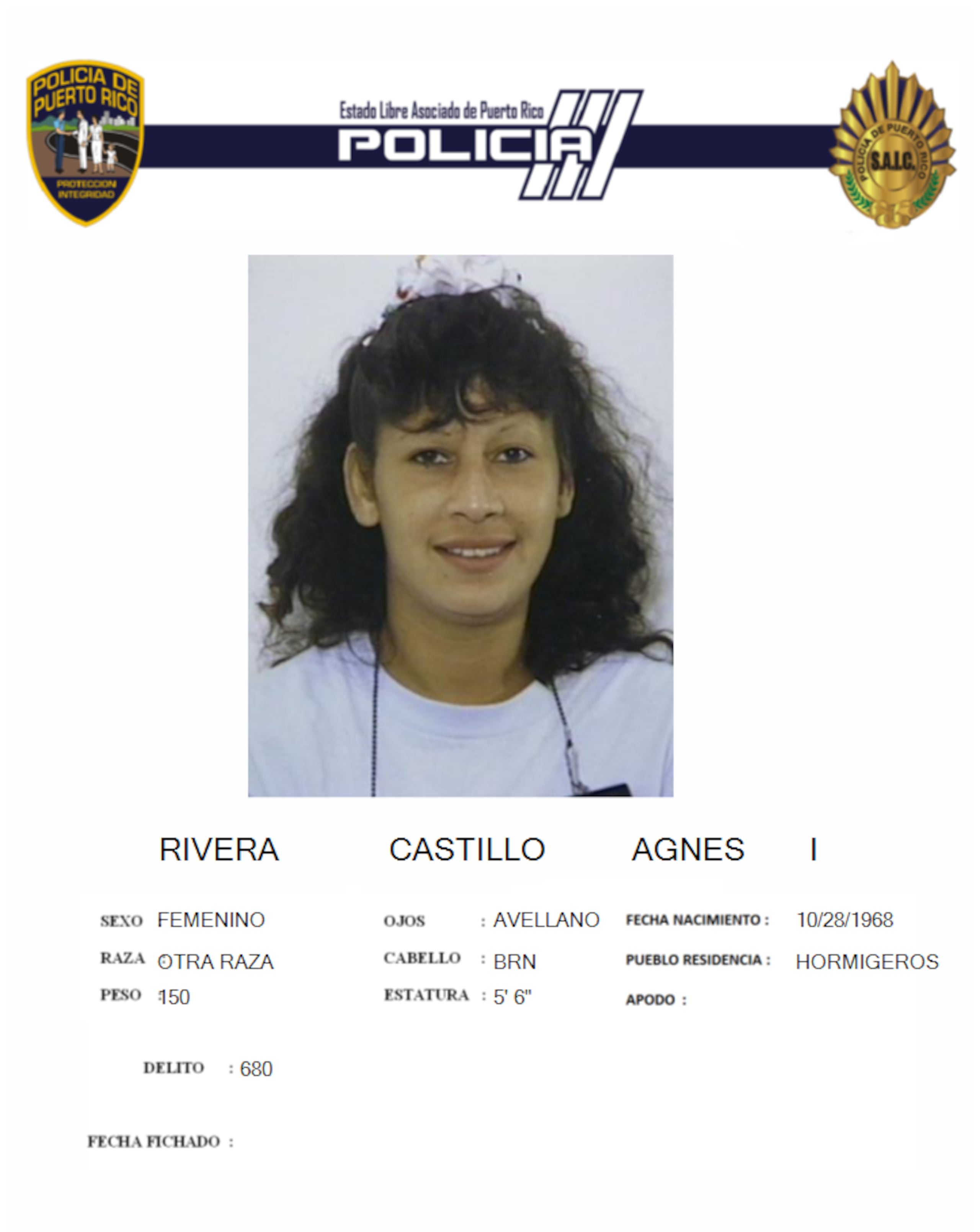 Agnes I. Rivera Castillo fue asesinada el 17 de junio de 2025, en Las Marías junto a dos personas.
