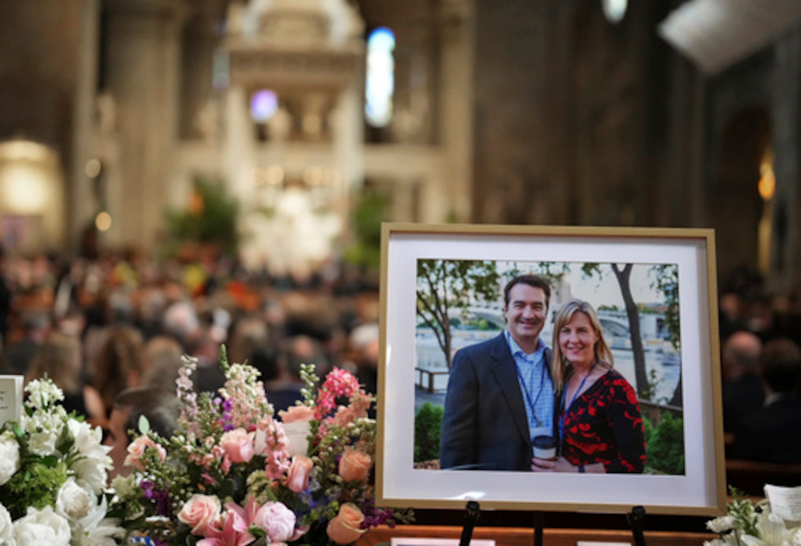 Funeral de Mark y Melissa Hortman en Minneapolis.