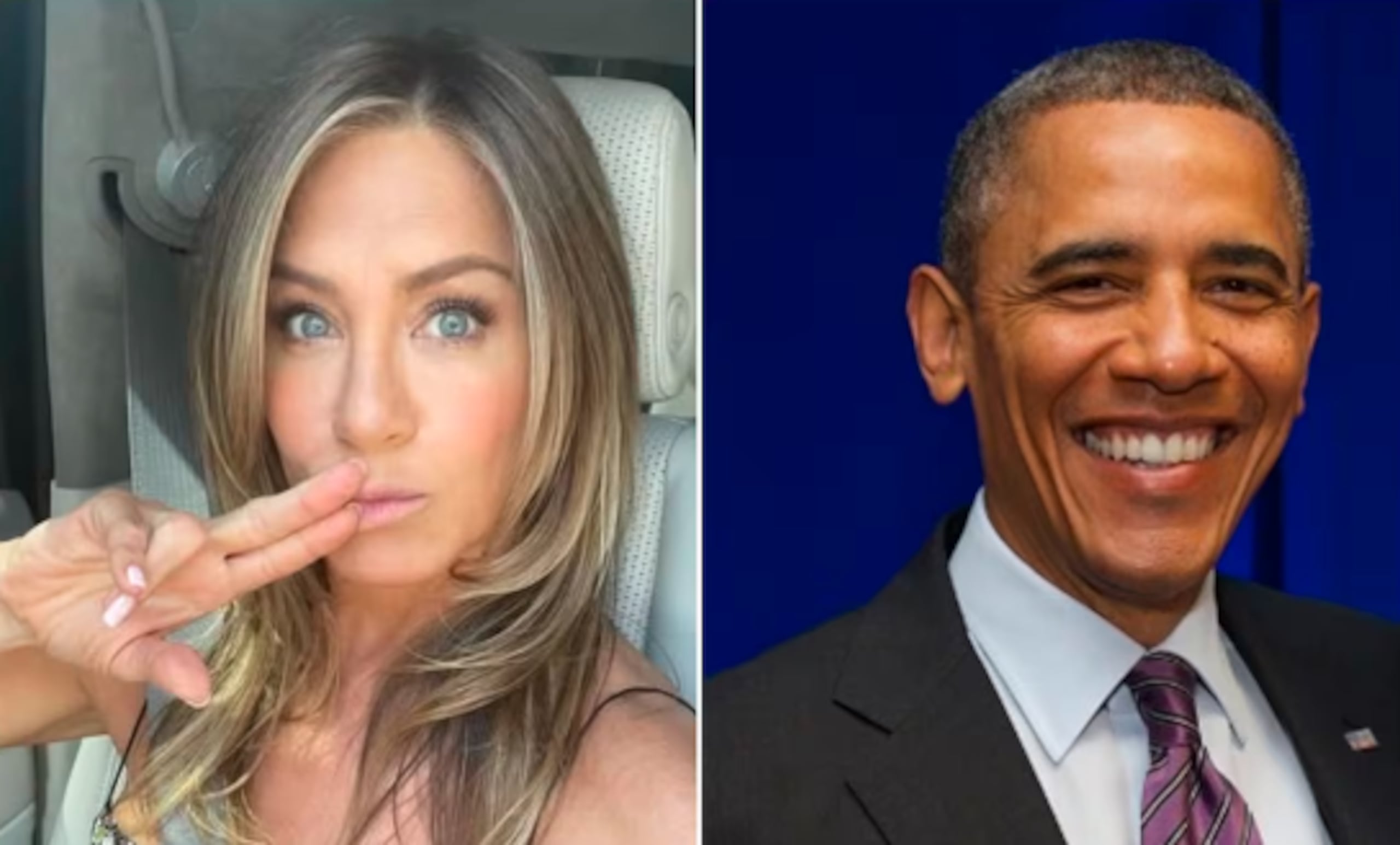 Jennifer Aniston y Barack Obama
