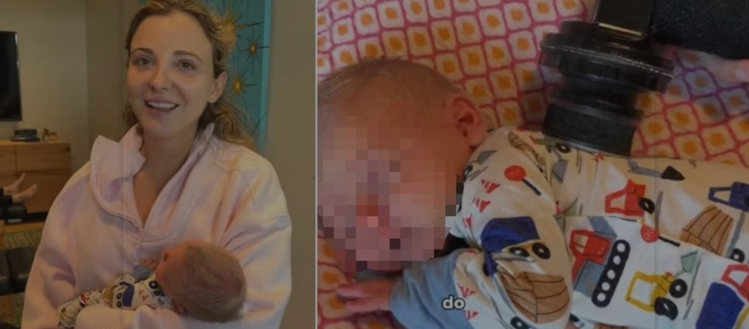 El video de Dani Austin muestra la consulta de su hijo recién nacido con un quiropráctico.