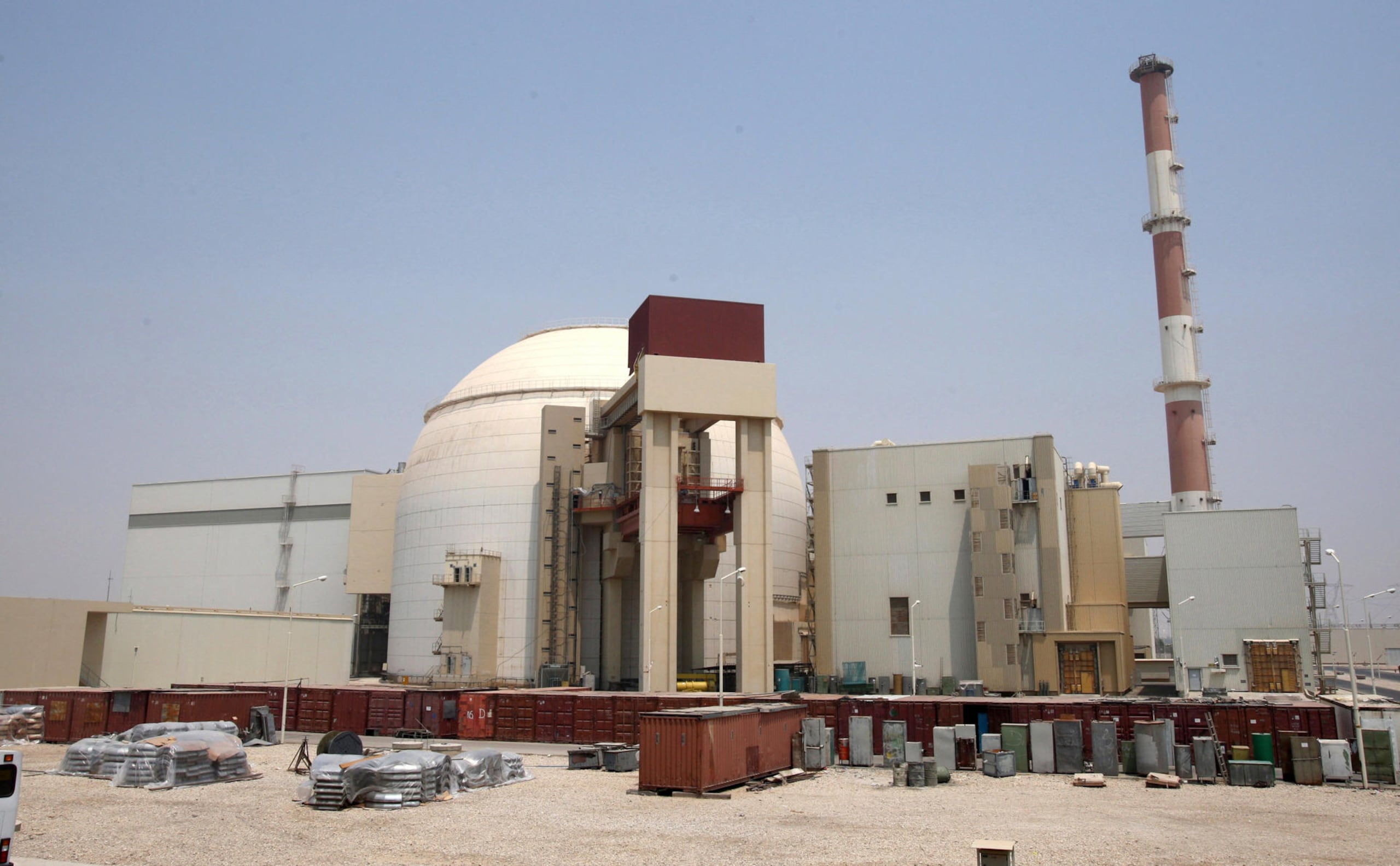 La central nuclear de Bushehr, en la costa iraní del Golfo Pérsico.