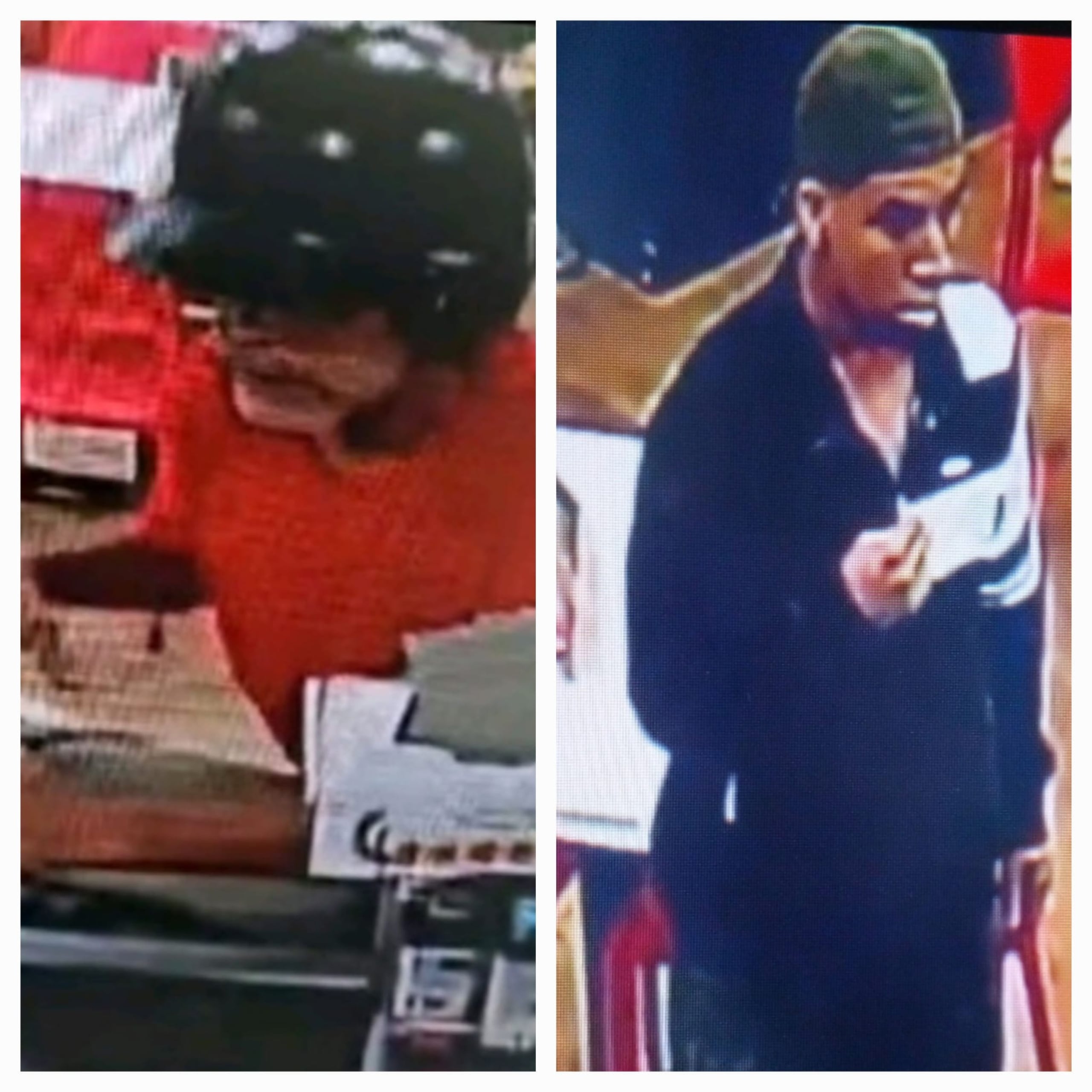 Las autoridades buscan a los dos sospechosos de asaltar la gasolinera Puma, localizada en la carretera PR-1 del barrio Río, en Guaynabo, el 19 de abril.