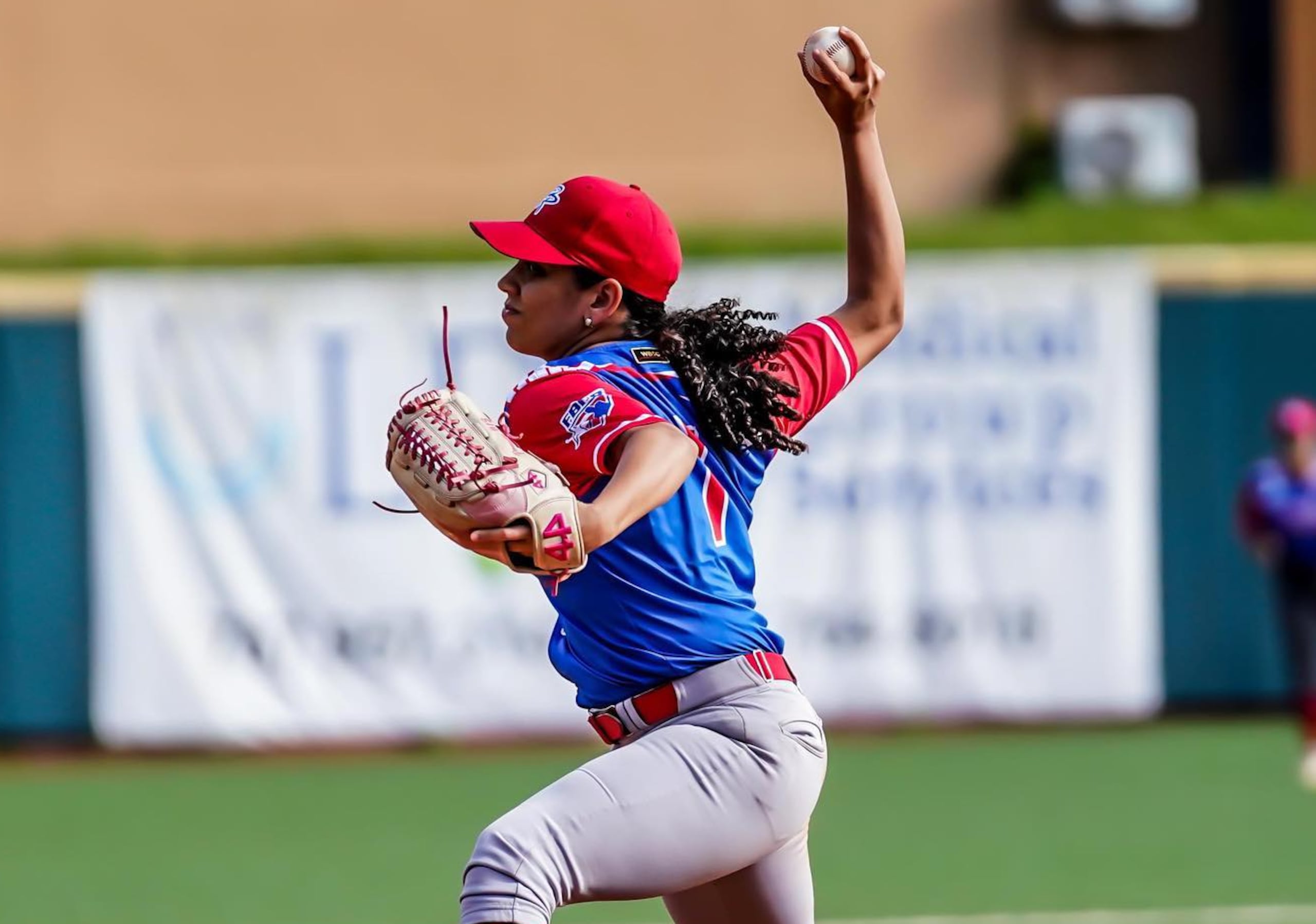 La lanzadora Angelis Rivera.