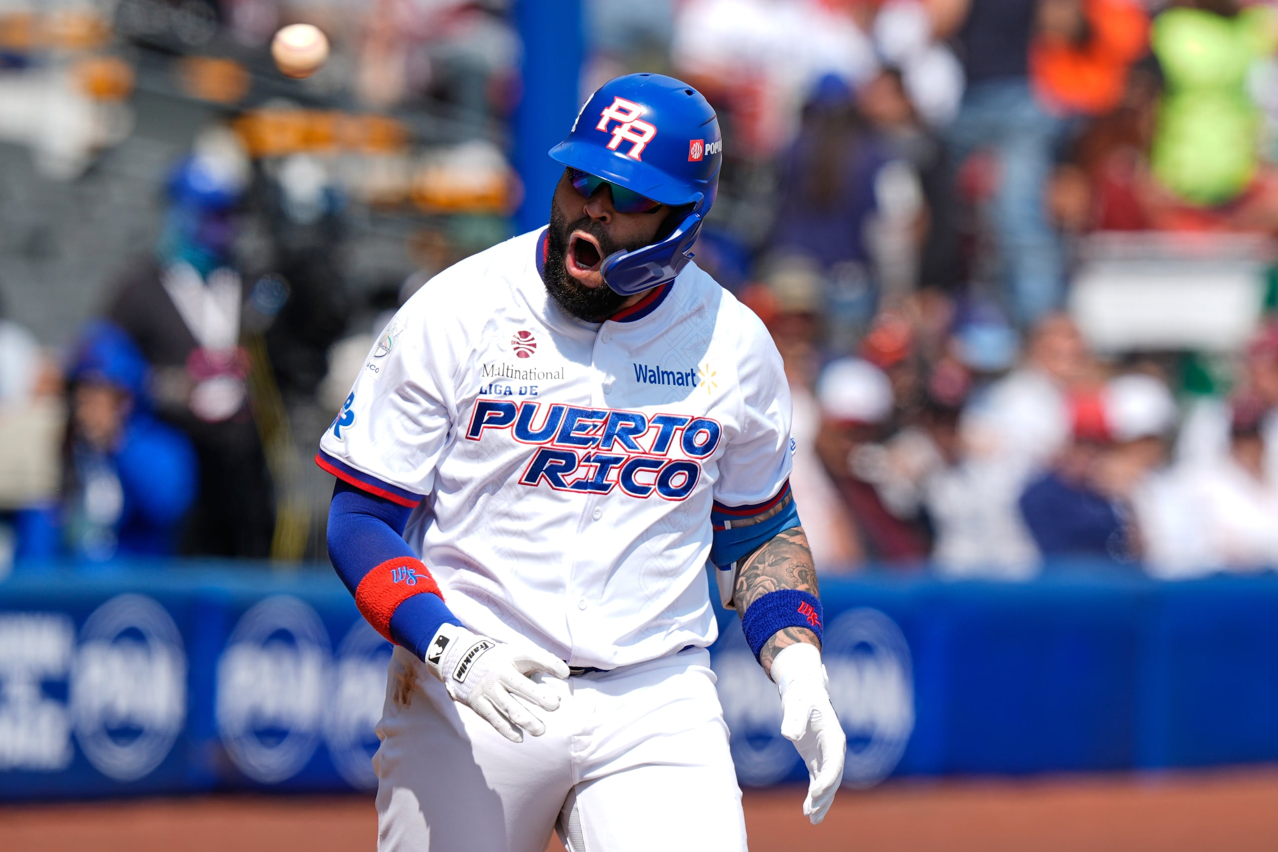Emmanuel "El Pulpo" Rivera durante la Serie del Caribe 2026.