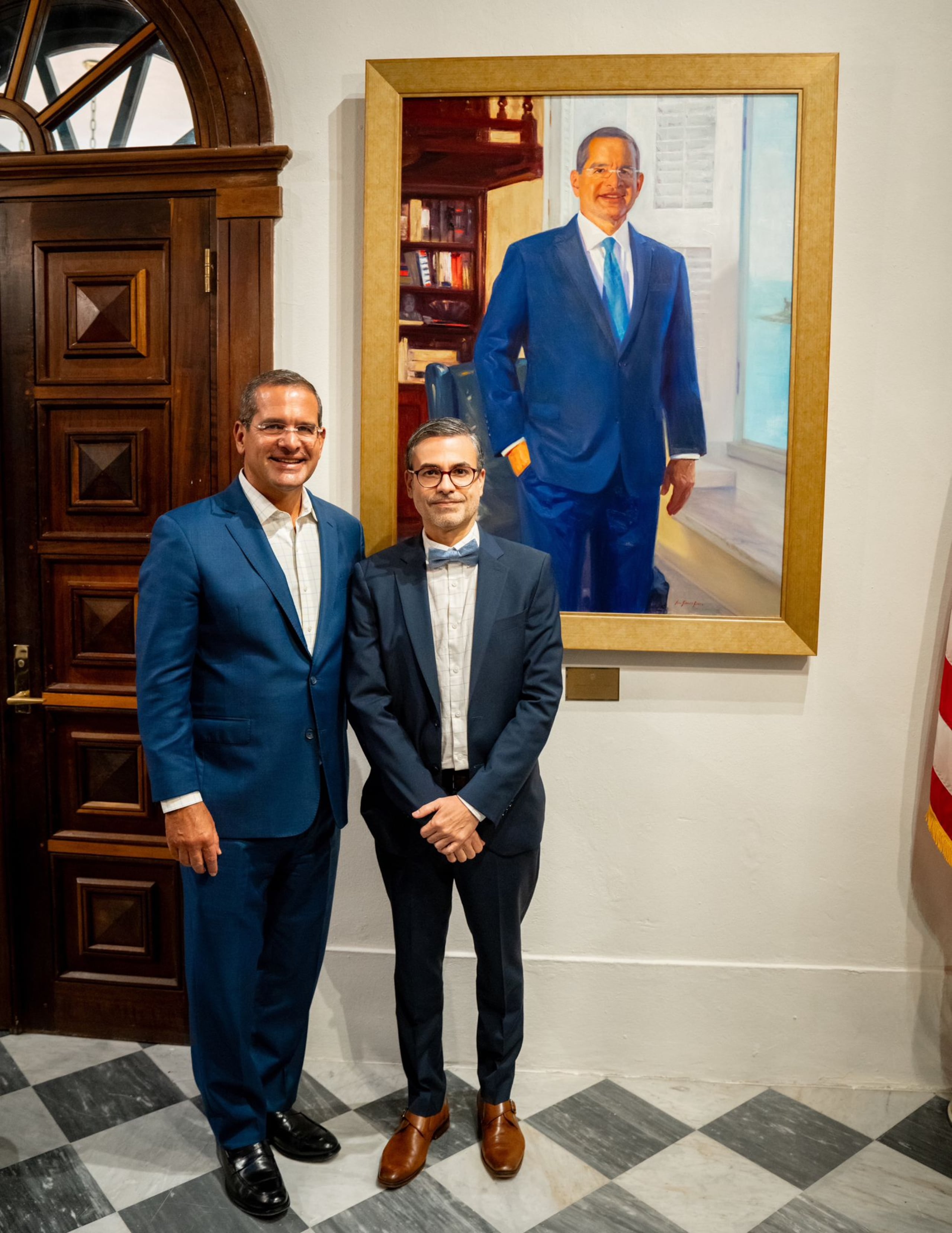 La Fortaleza develó el martes el óleo del gobernador Pedro Pierluisi, realizado por el artista puertorriqueño Luis Álvarez Roure.