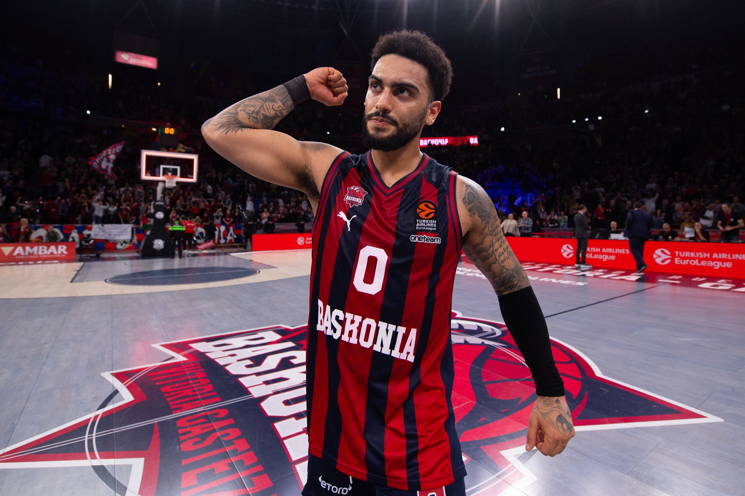 Markus Howard viene de jugar con el club Baskonia en la liga ACB de España.