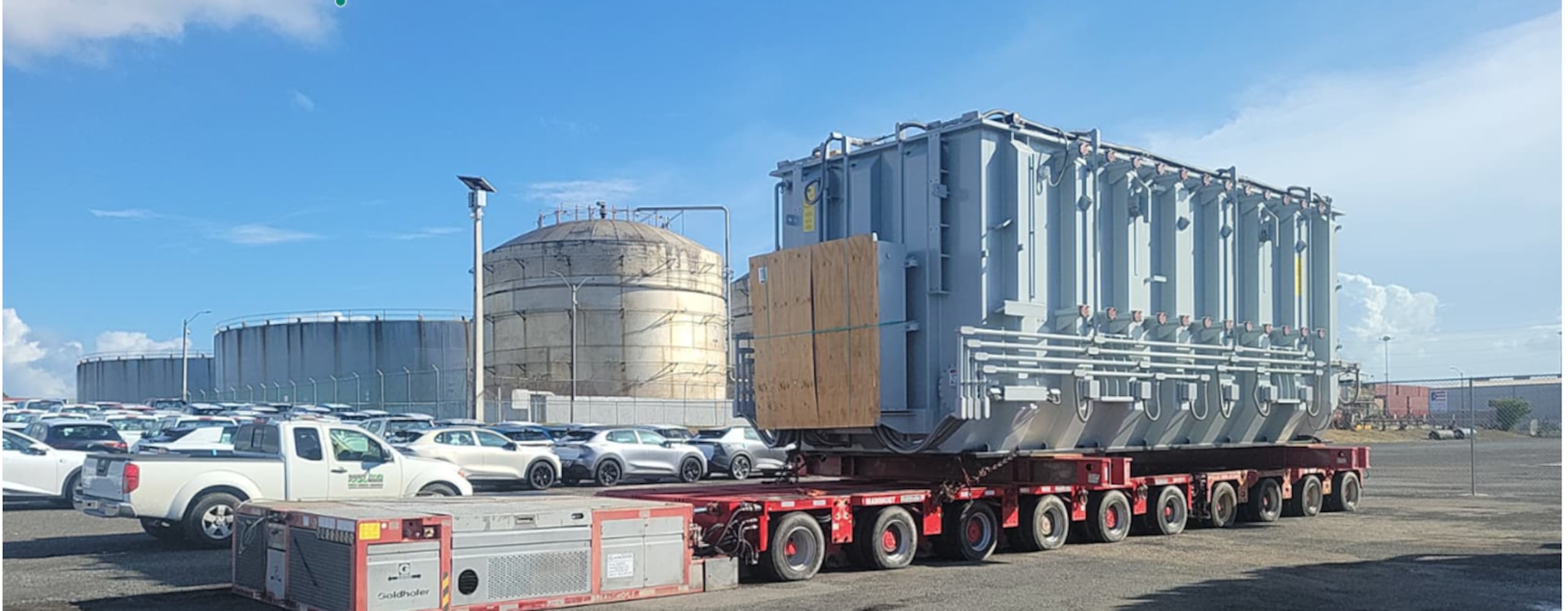 El transformador, de unas 500,000 libras, se instalará en la subestación de Sabana Llana, en Carolina, uno de los puntos clave del sistema de transmisión.