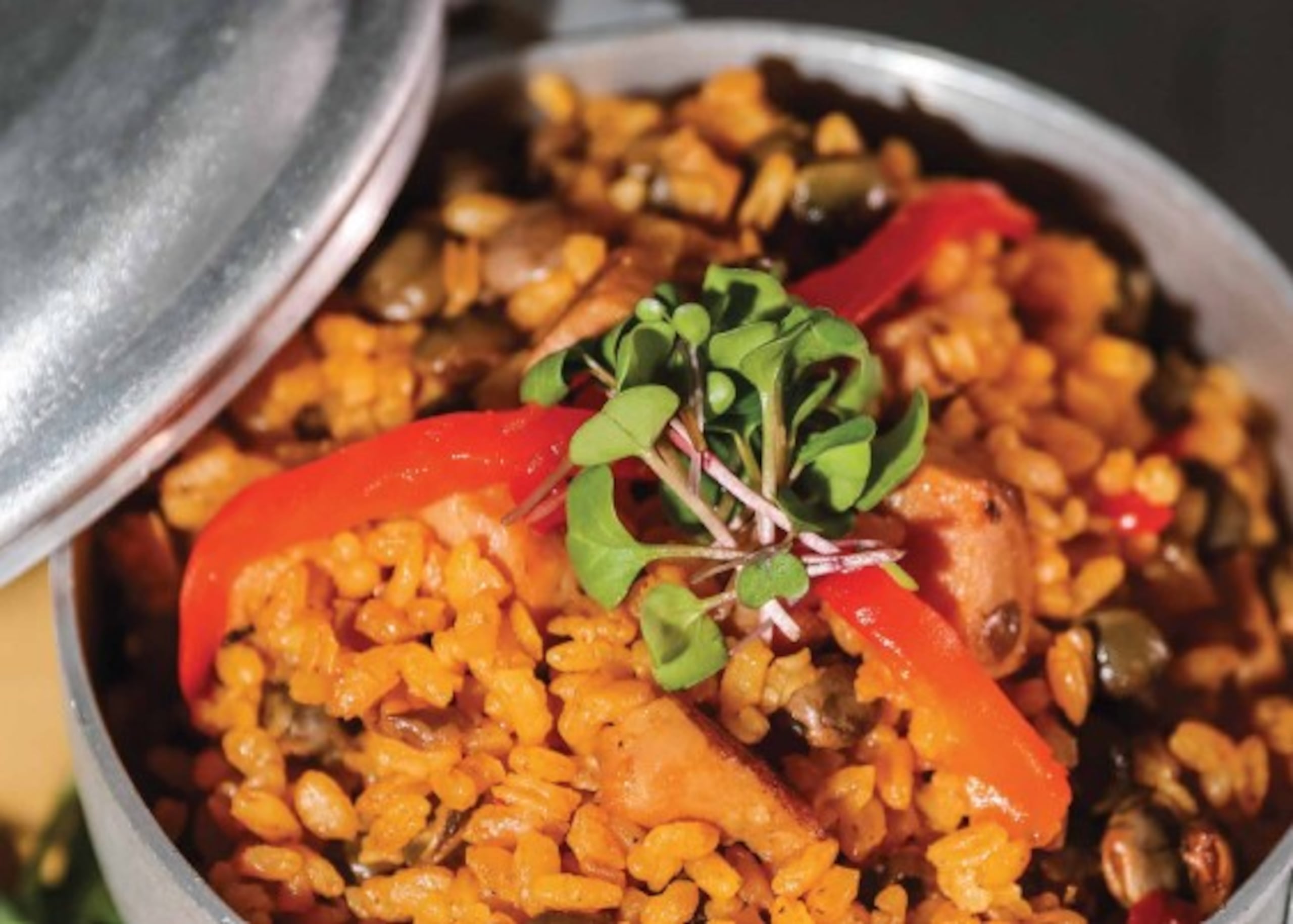 Arroz con gandules.