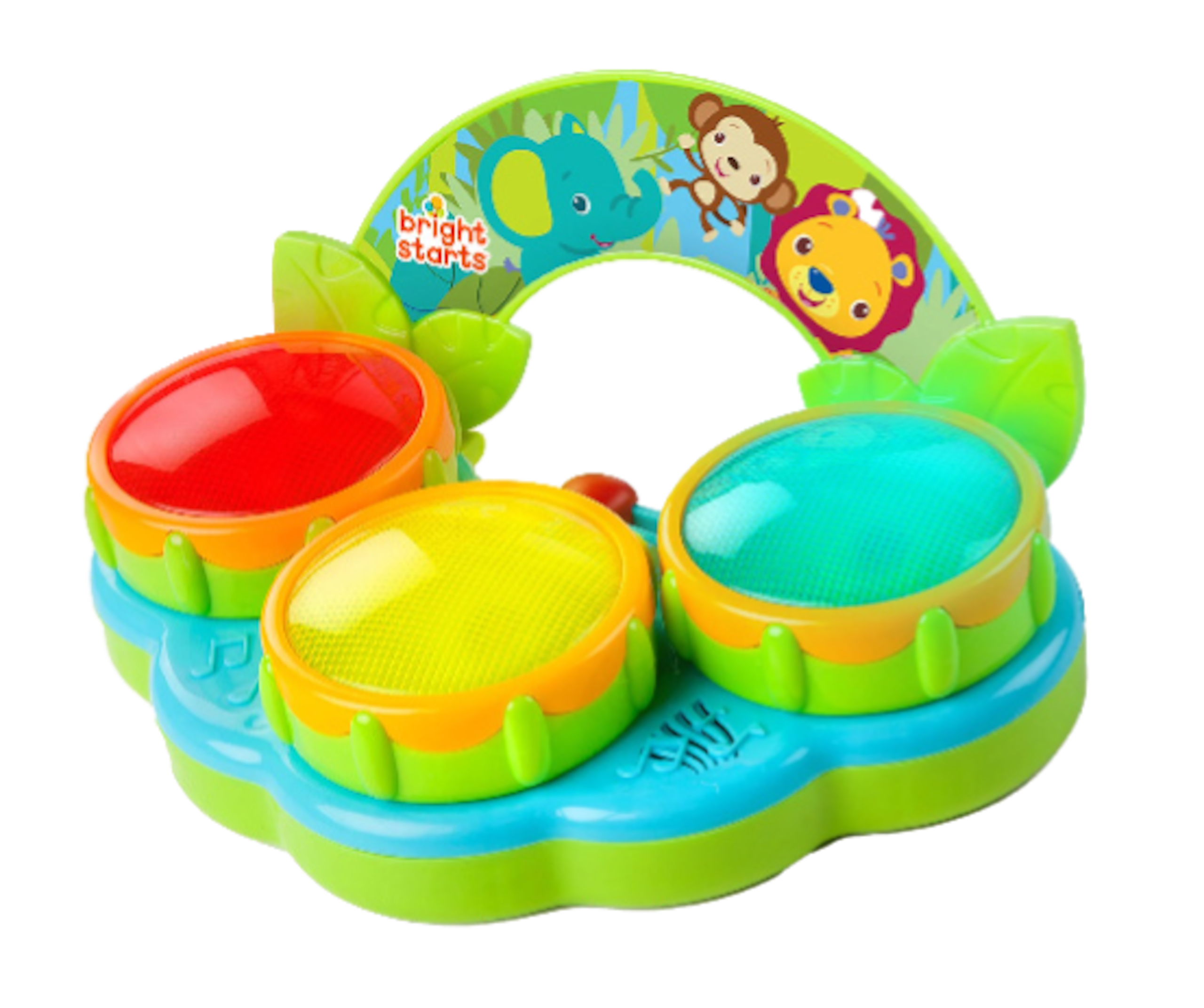 Tambor musical de juguete con luces Safari Beats Bright Starts