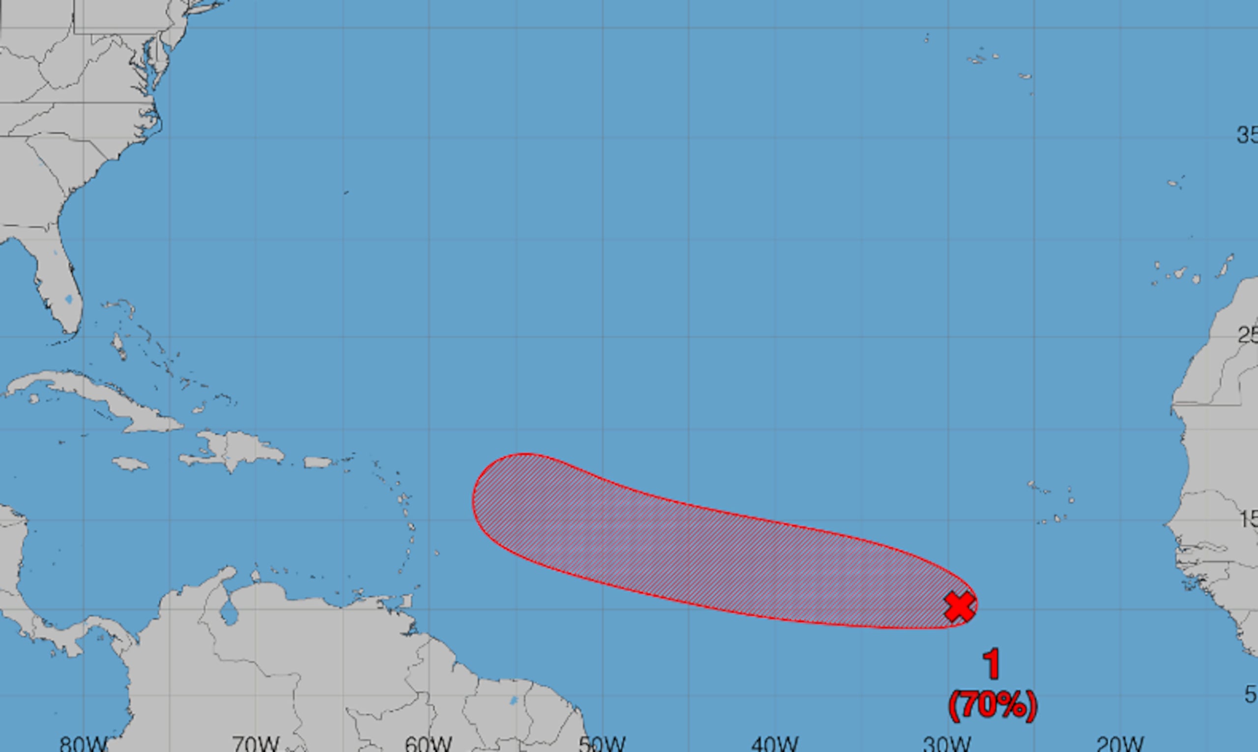 Aumenta a 70% la posibilidad de desarrollo de onda tropical