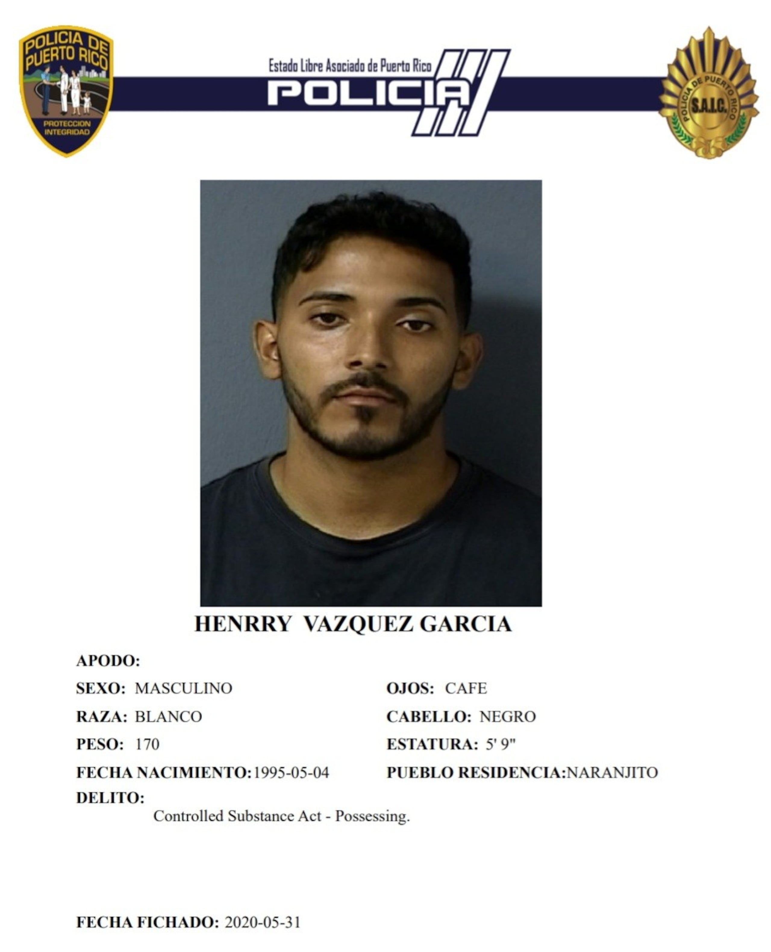 Henry Vázquez García, fue asesinado en el barrio Quebrada Cruz, en Toa Alta.