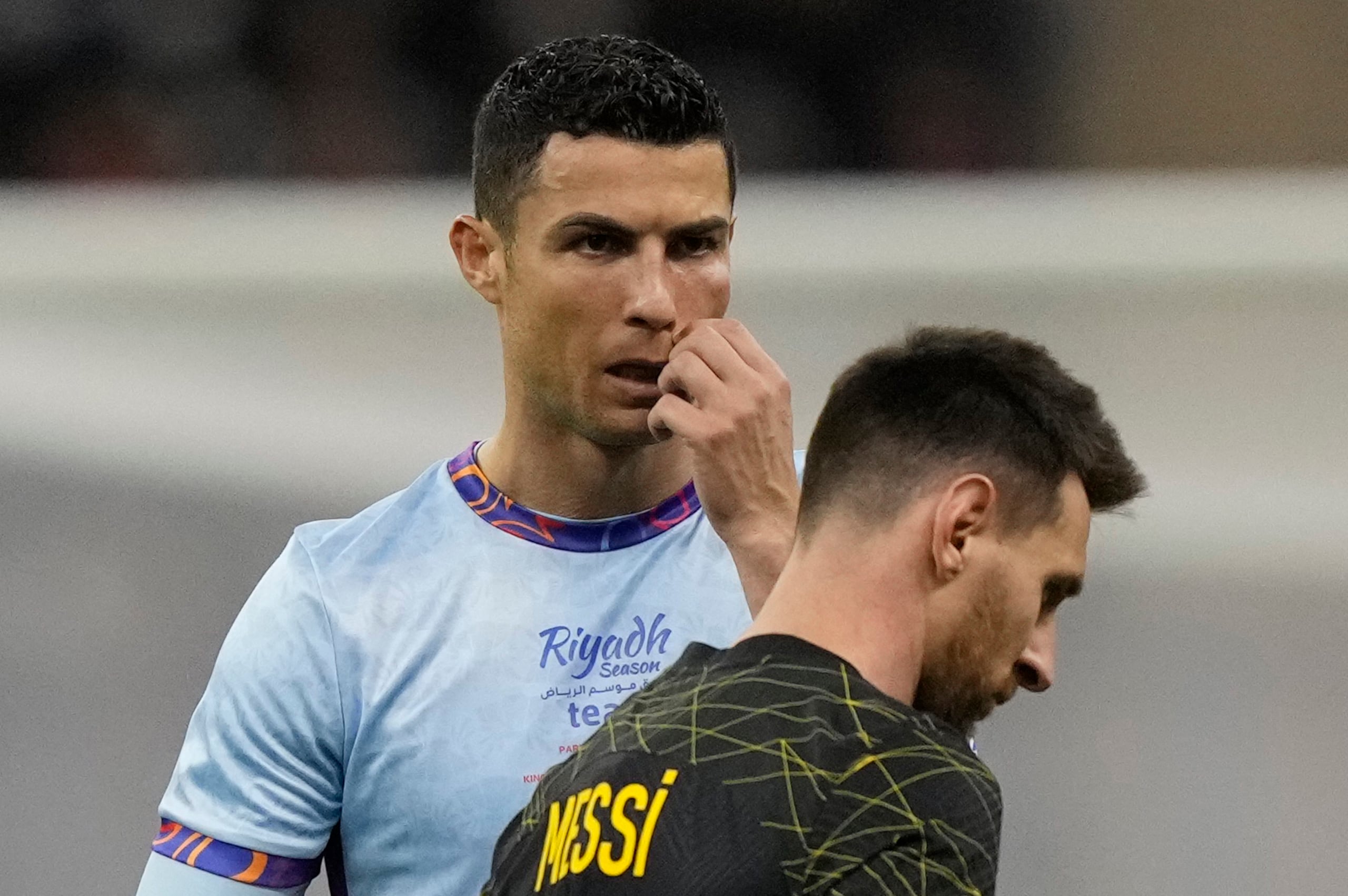 Lionel Mesi y Cristiano Ronaldo.