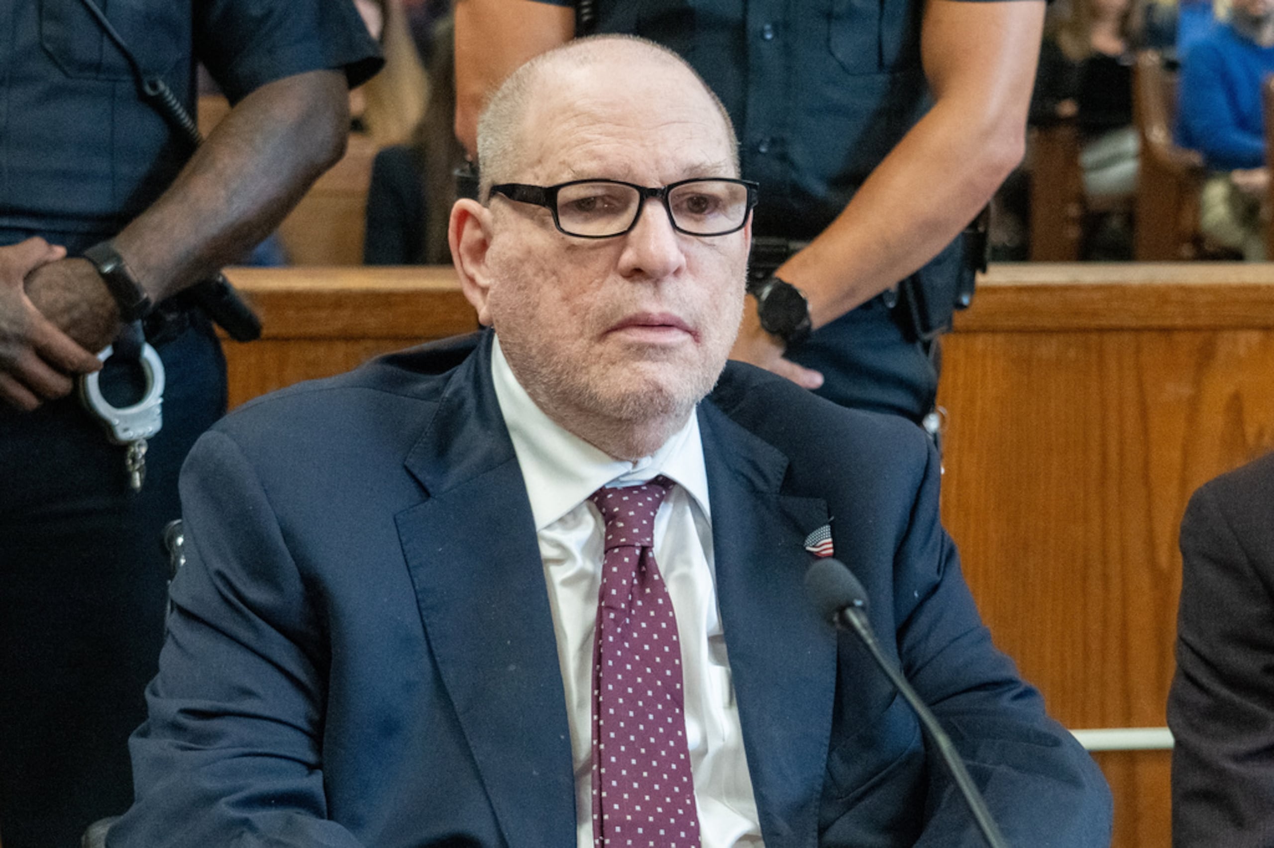 Harvey Weinstein en el tribunal en Nueva York, el 23 de septiembre del 2026.