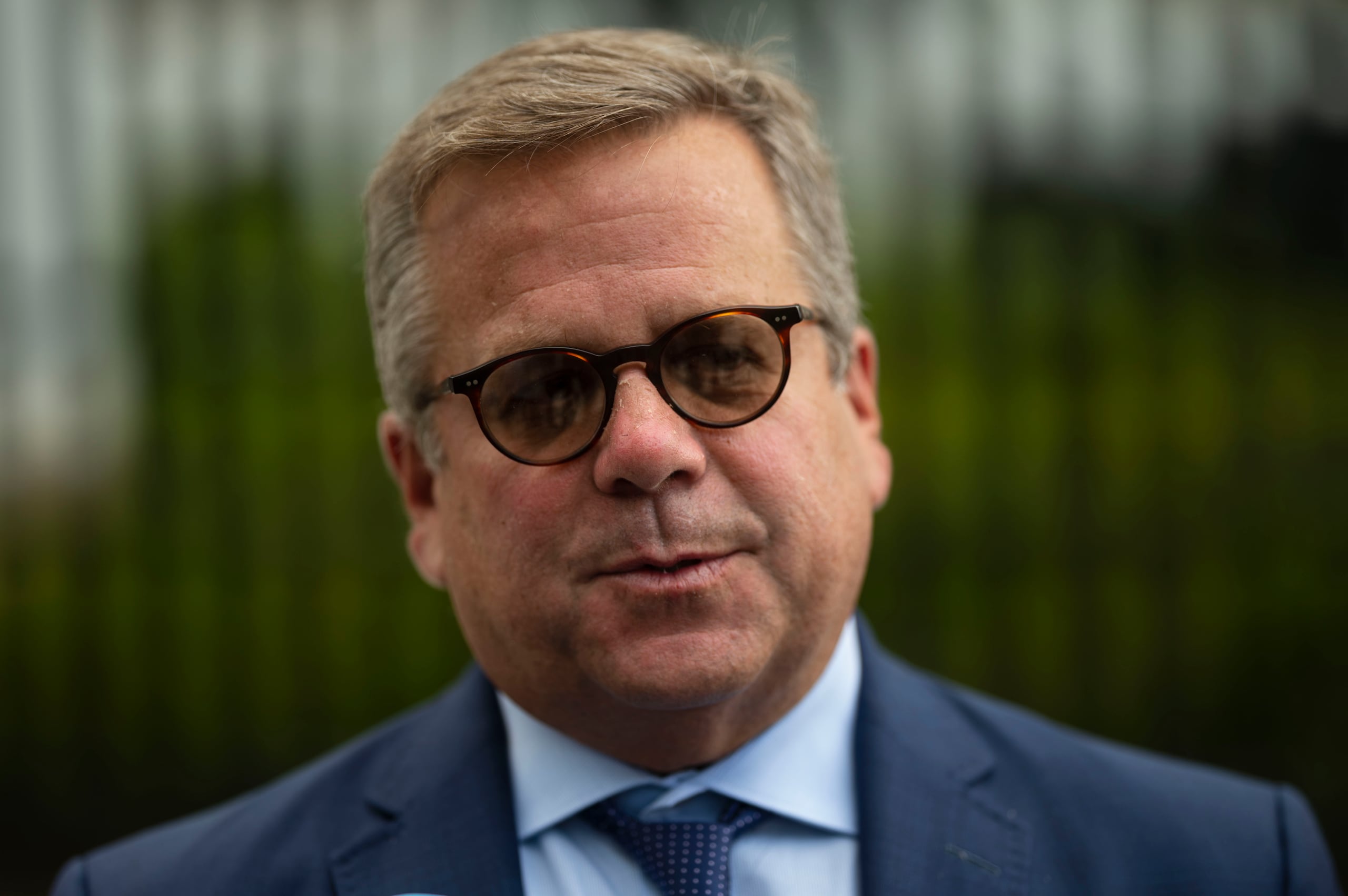 El abogado Ignacio Fernández de Lahongrais, quien es parte del equipo legal de la exgobernadora Wanda Vázquez Garced, se mostro complacido con que la jueza federal Silvia Carreño Coll señalara fechas límites para el procesamiento y designación de la evidencia, y considera que será esencial para “poder mover el proceso”. 
FOTO POR: Carlos Rivera Giusti/GFR Media /carlos.rivera@gfrmedia.com