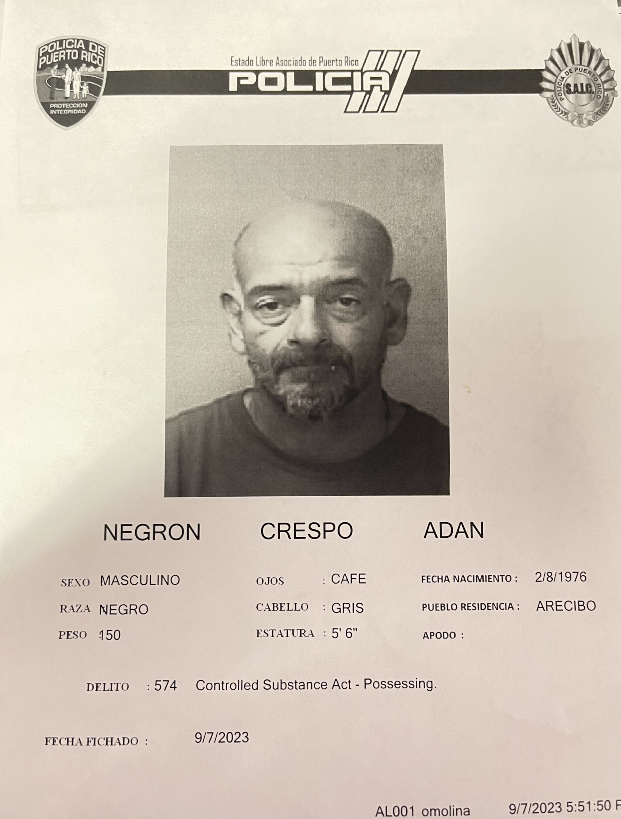 Adán Negrón Crespo