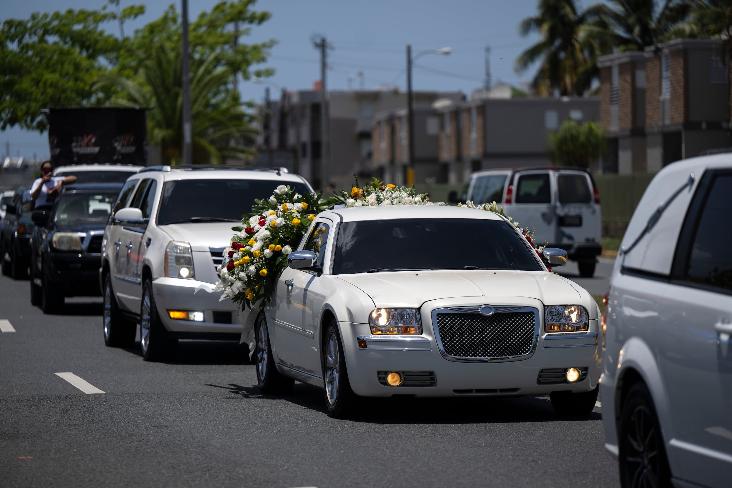 La comitiva fúnebre partió del residencial Juana Matos de Cataño hacia el cementerio Porta Coeli de Bayamón.