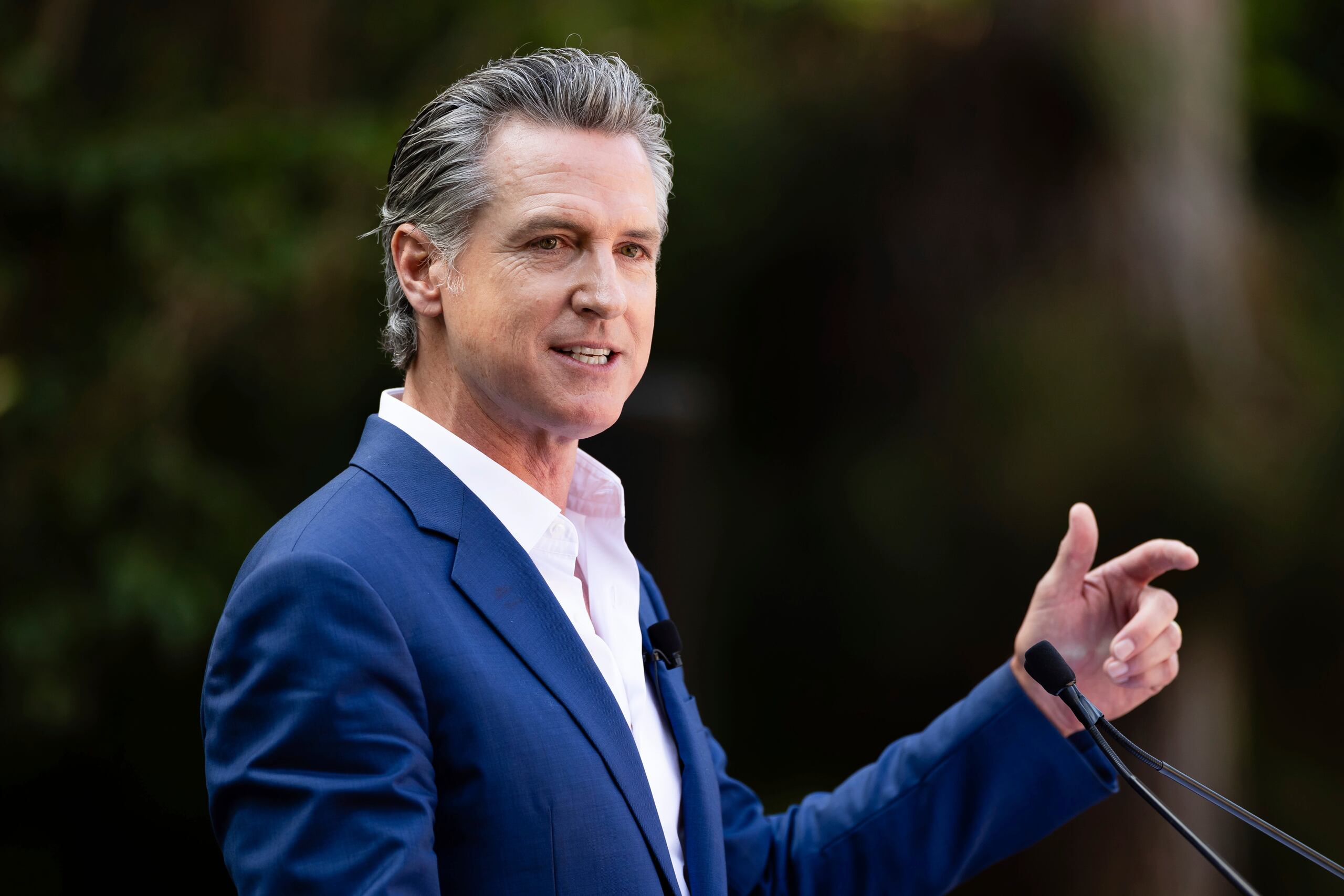 El gobernador de California, Gavin Newsom.
