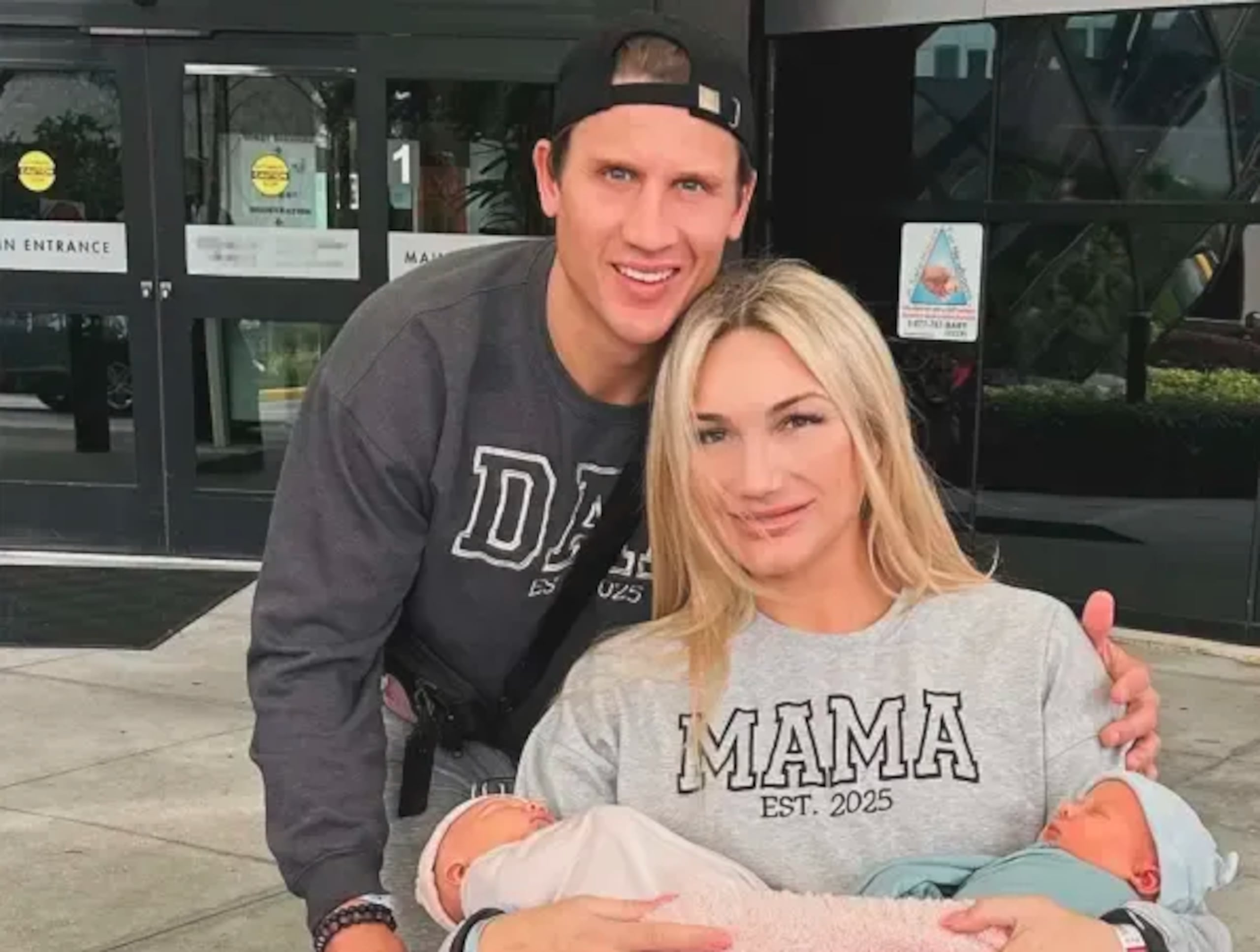 Brooke Hogan con su esposo Steven Oleksy.